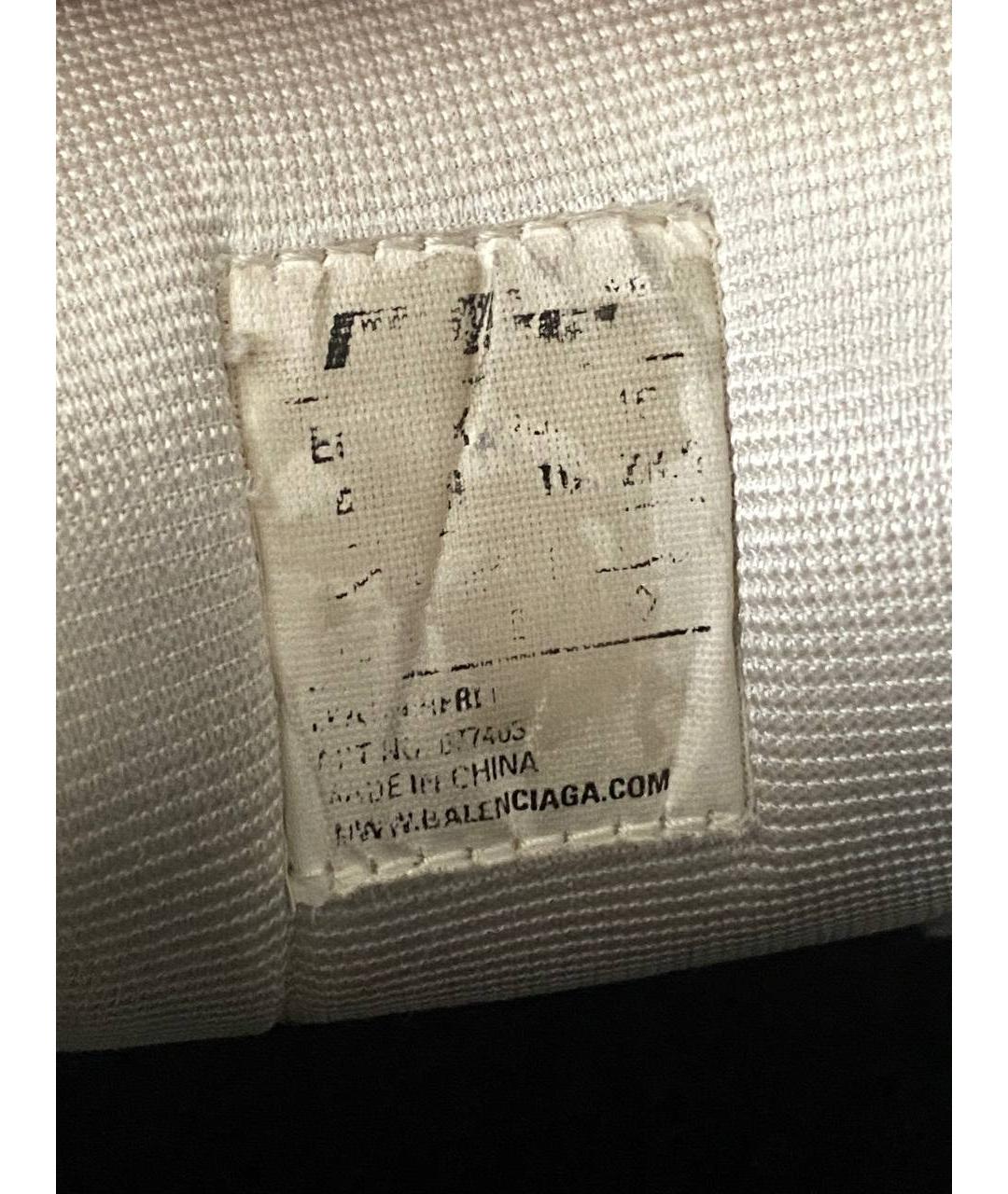 BALENCIAGA Бордовые текстильные низкие кроссовки / кеды, фото 6