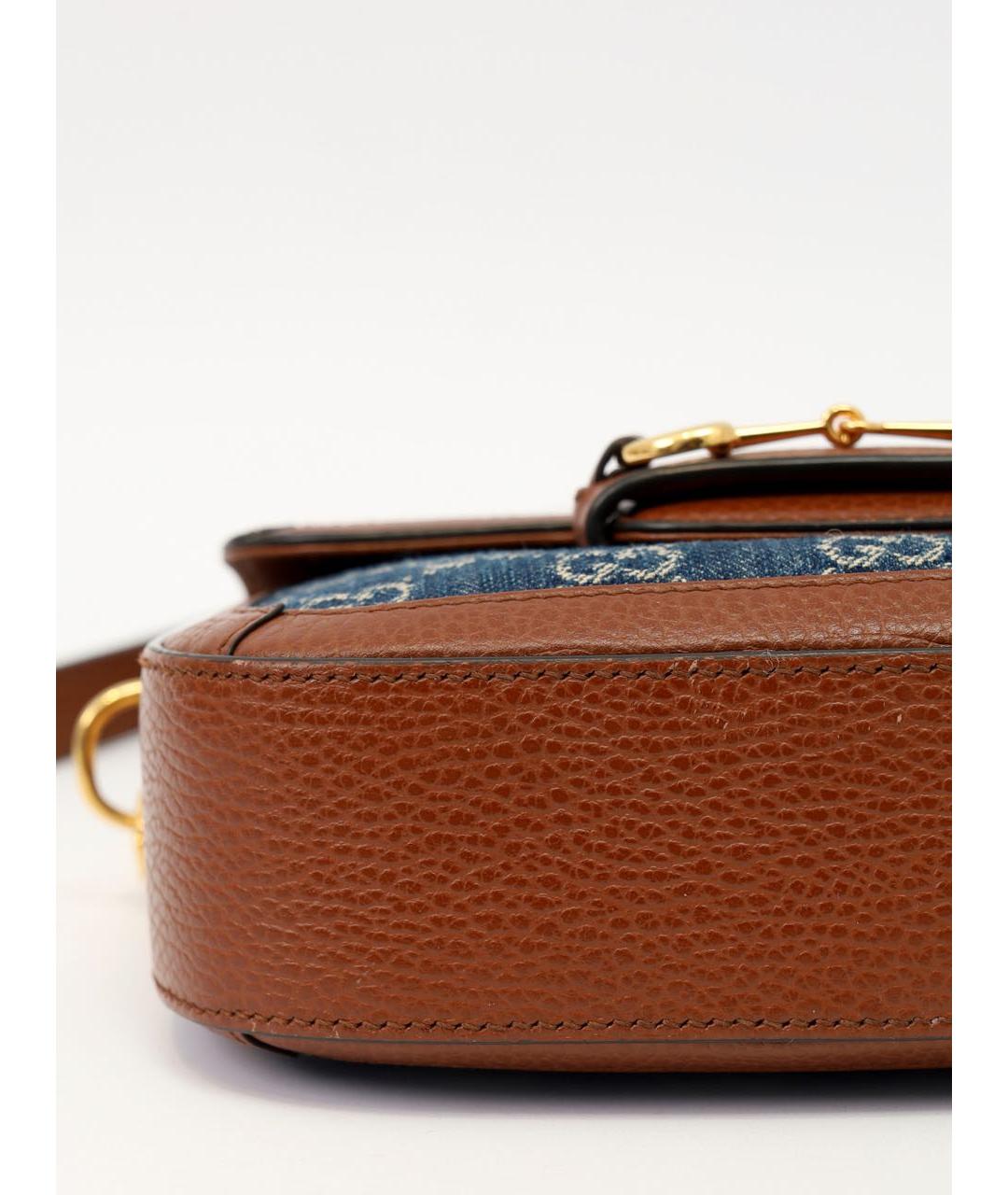 GUCCI Синяя деним сумка через плечо, фото 7