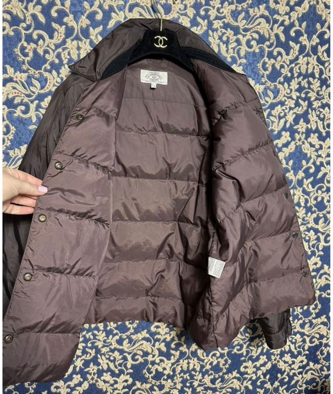 ARMANI JEANS Коричневая полиэстеровая куртка, фото 5