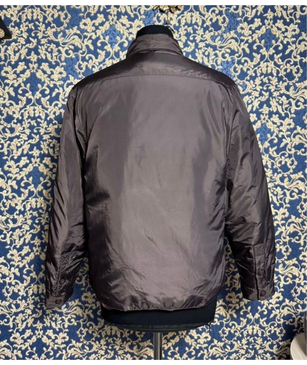 ARMANI JEANS Коричневая полиэстеровая куртка, фото 2