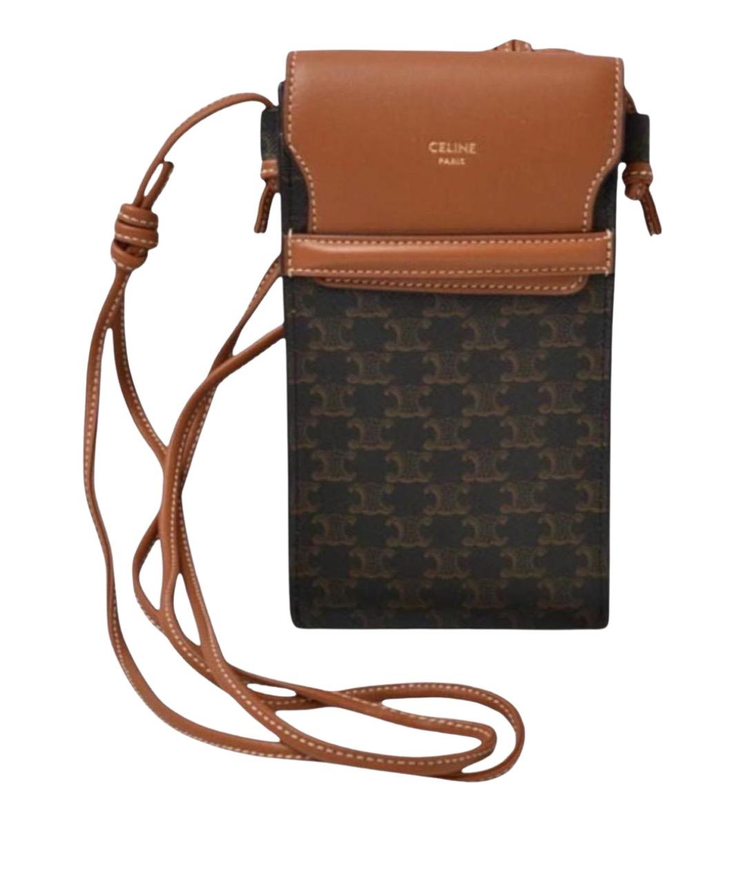CELINE Коричневая сумка через плечо, фото 1
