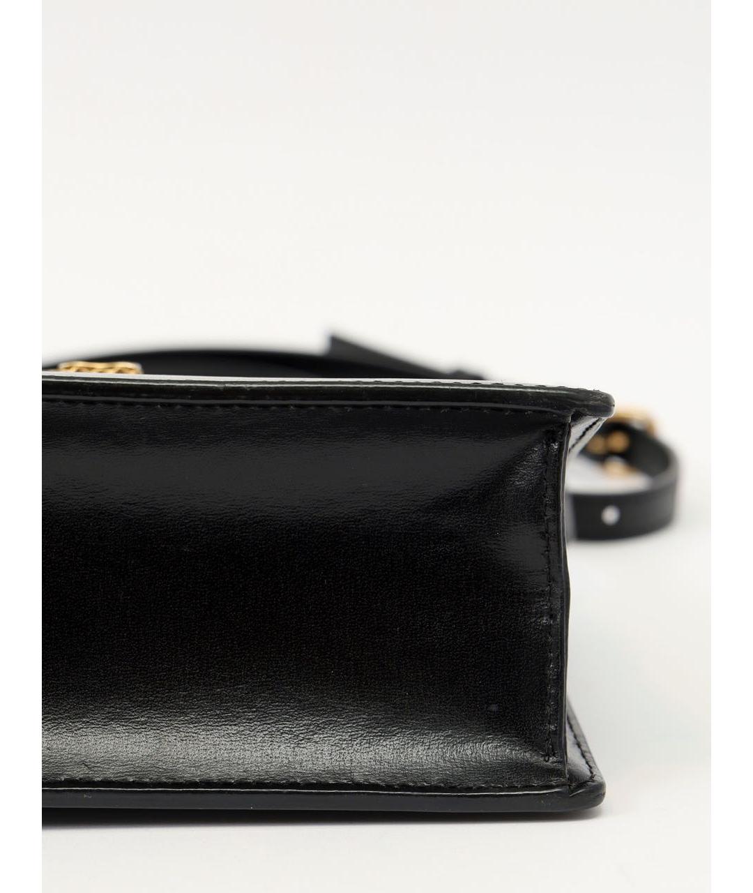 OFF-WHITE Черная кожаная сумка через плечо, фото 8