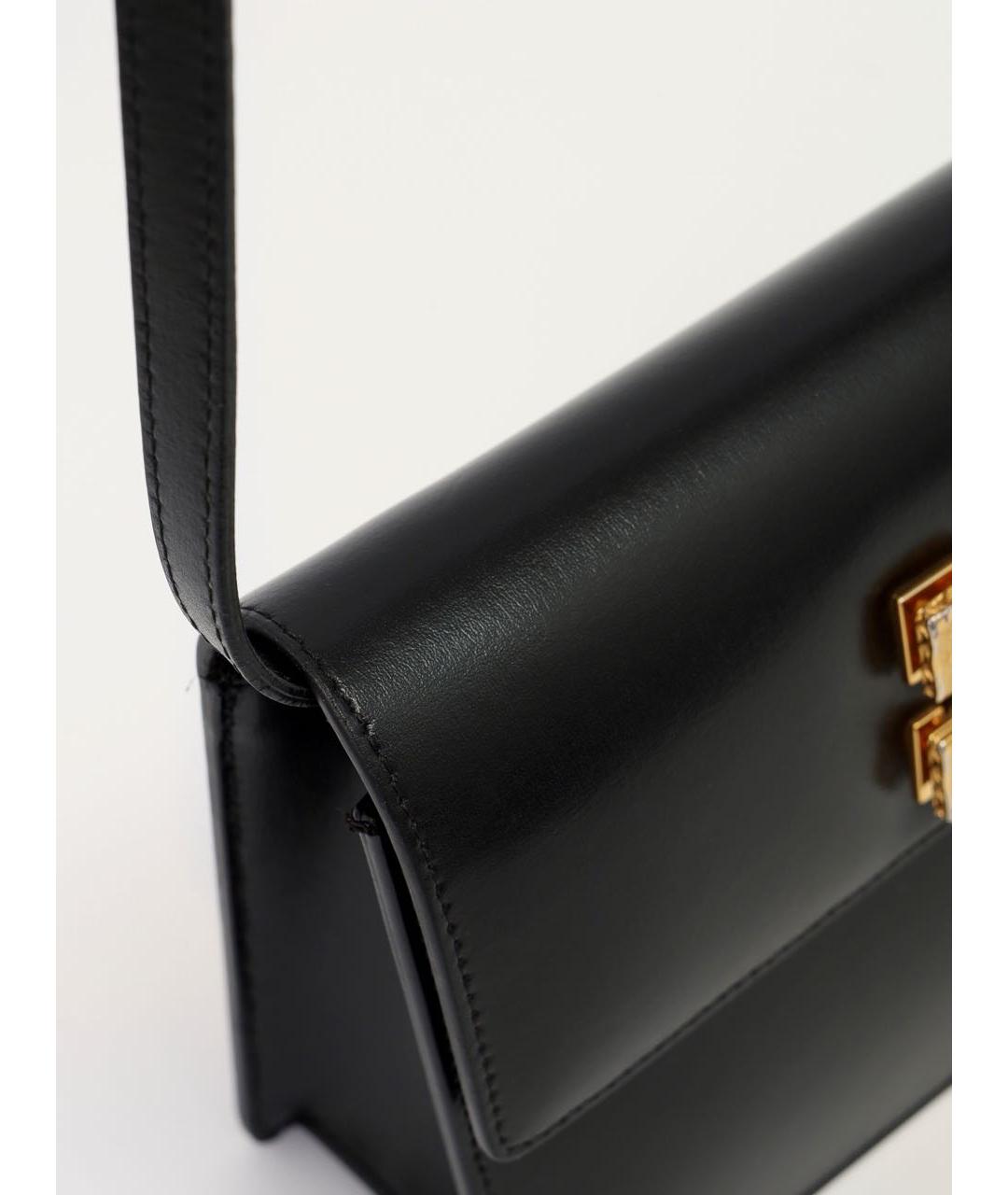 OFF-WHITE Черная кожаная сумка через плечо, фото 5