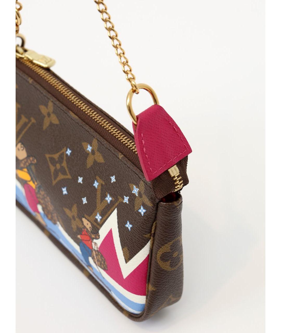 LOUIS VUITTON Коричневая сумка с короткими ручками, фото 6