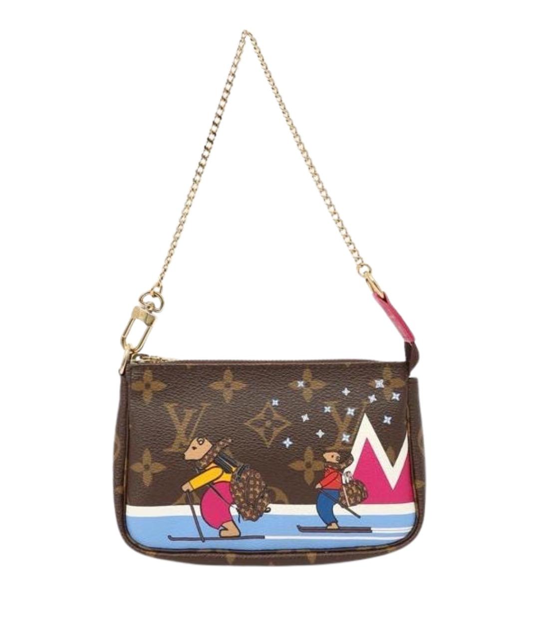 LOUIS VUITTON Коричневая сумка с короткими ручками, фото 1