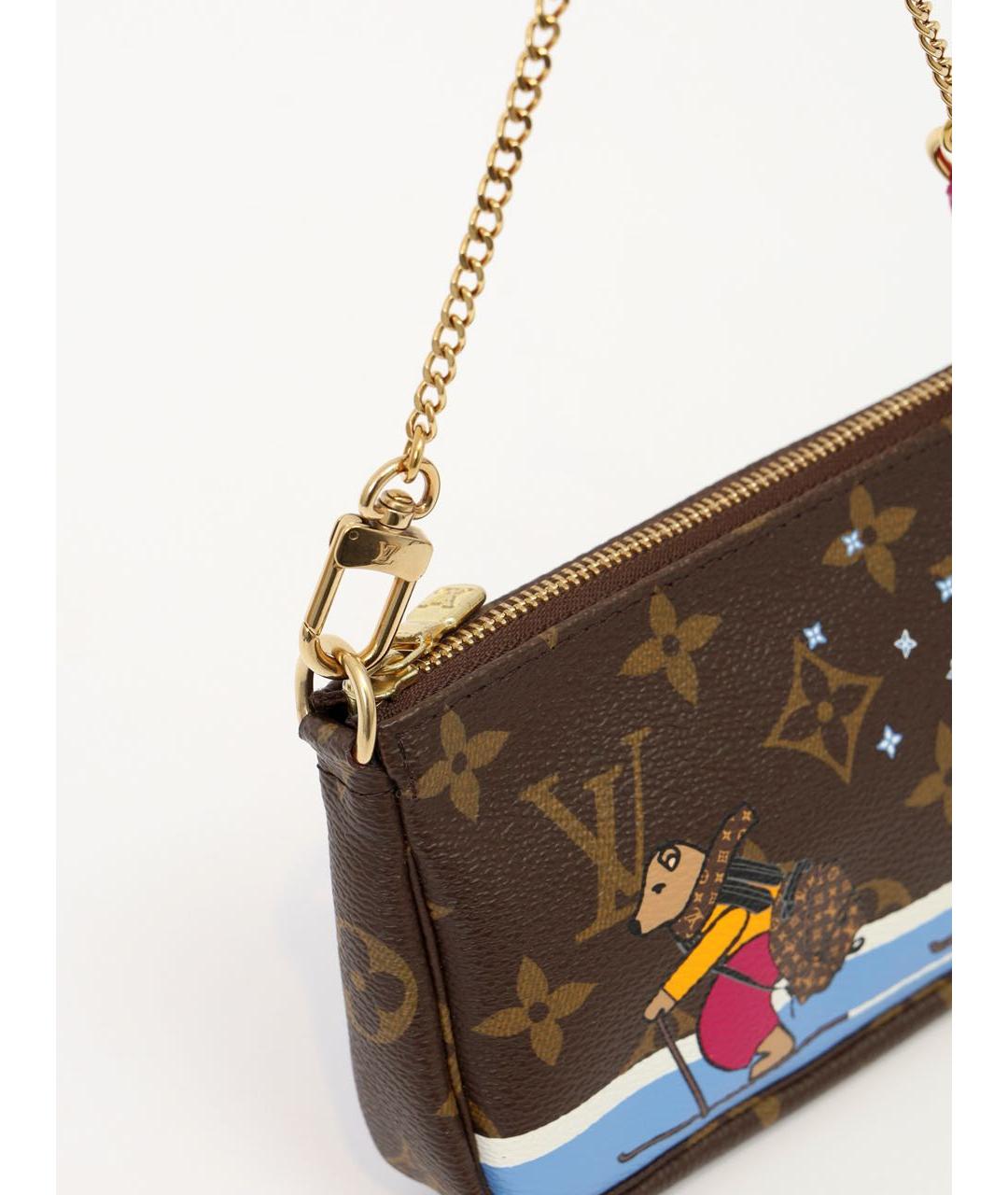 LOUIS VUITTON Коричневая сумка с короткими ручками, фото 5