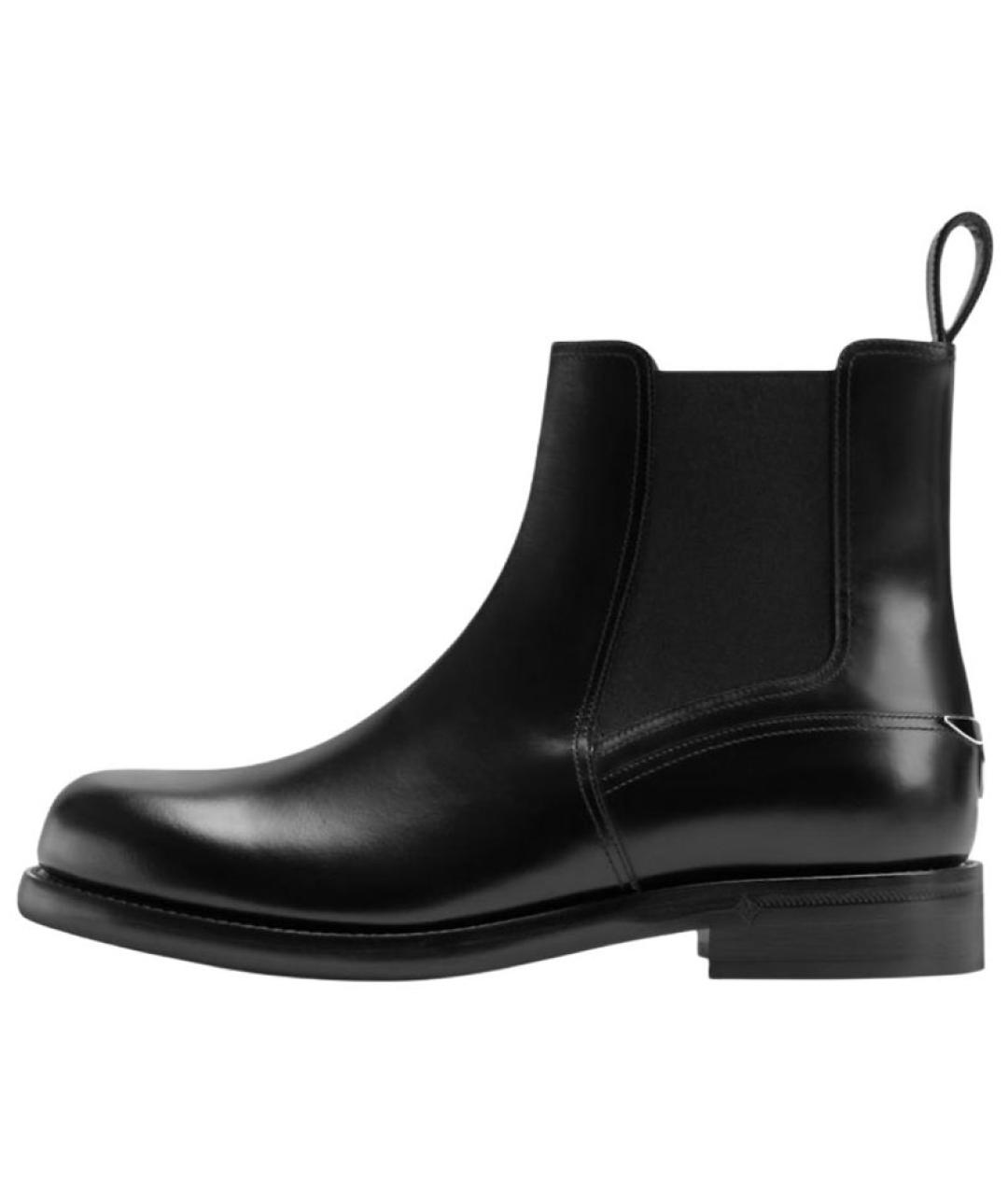 LOUIS VUITTON Черные кожаные высокие ботинки, фото 2