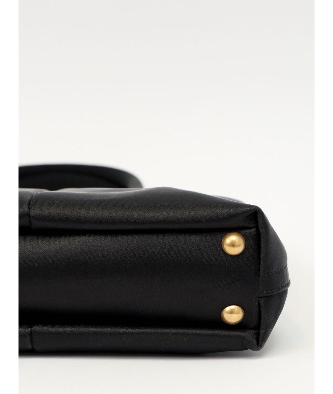 SAINT LAURENT Черная тканевая сумка тоут, фото 7
