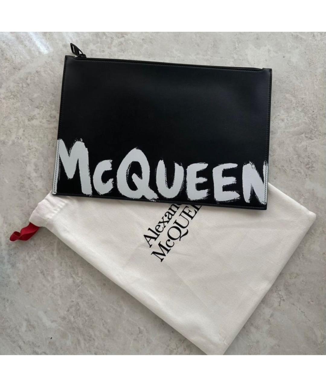 ALEXANDER MCQUEEN Черная кожаная папка для документов, фото 2