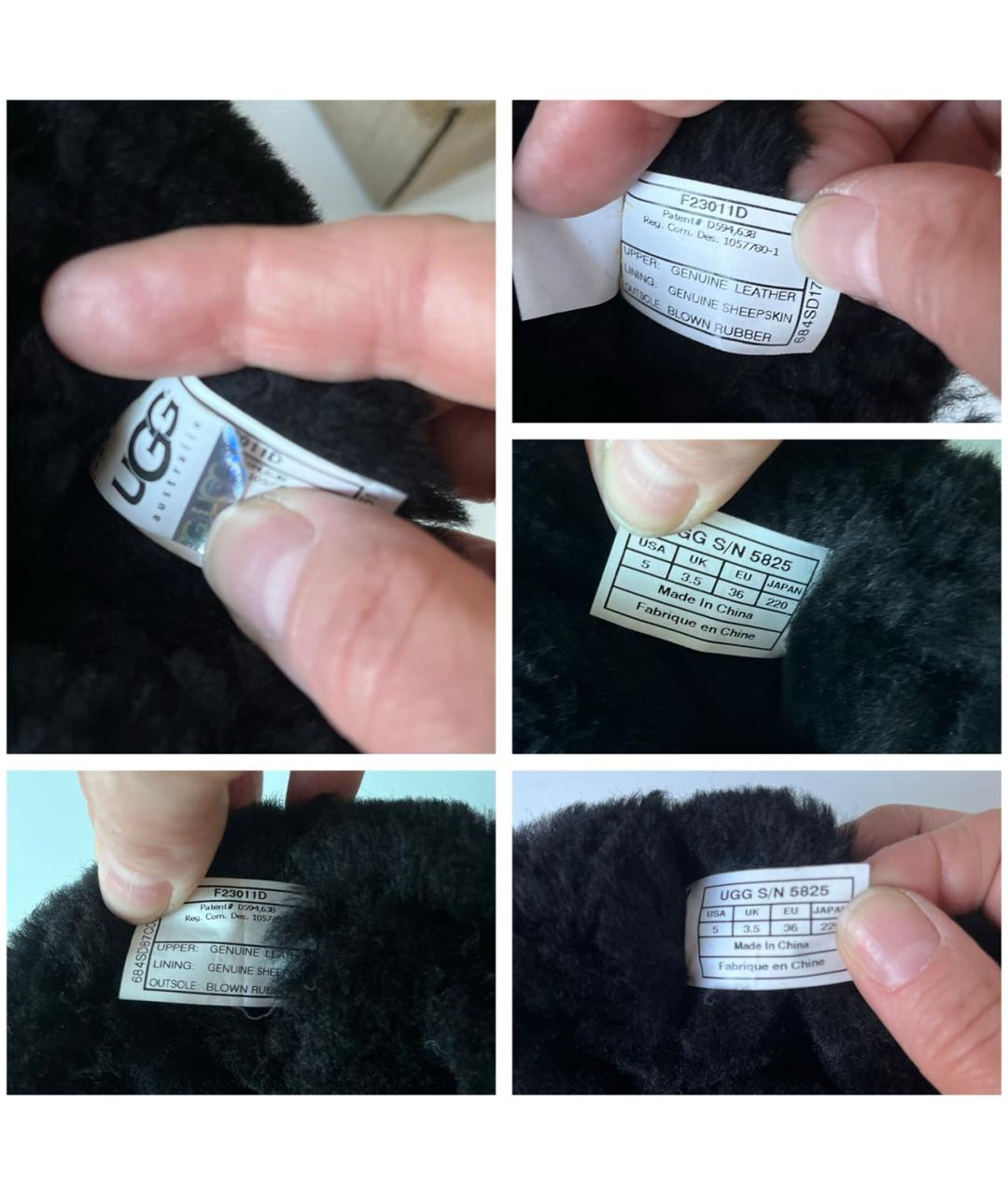 UGG AUSTRALIA Черные замшевые полусапоги, фото 7