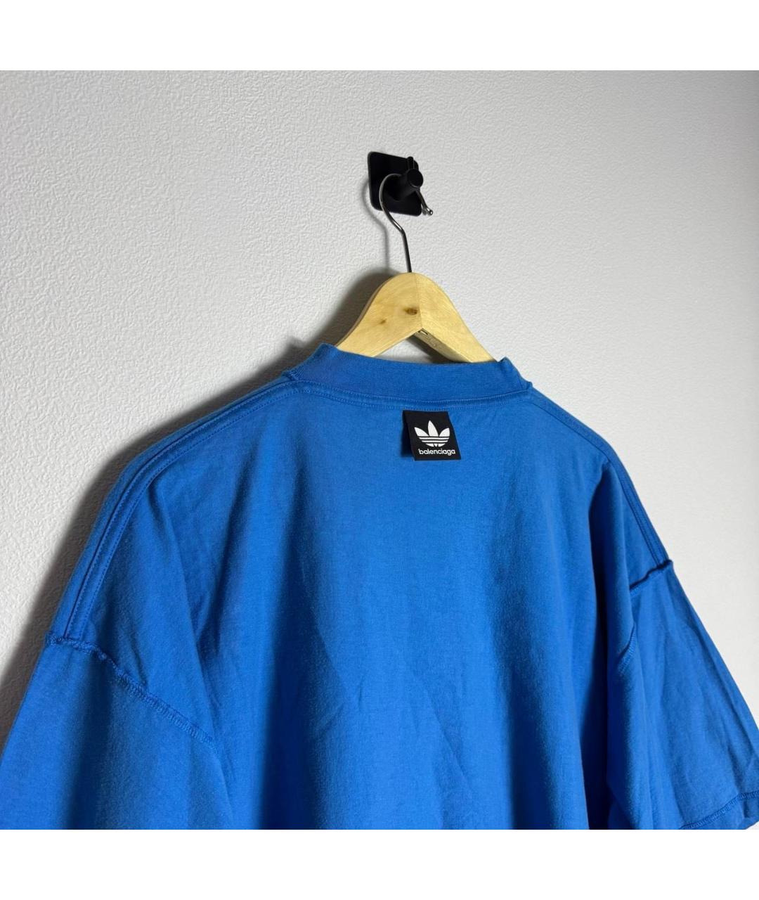 BALENCIAGA Синяя футболка, фото 2