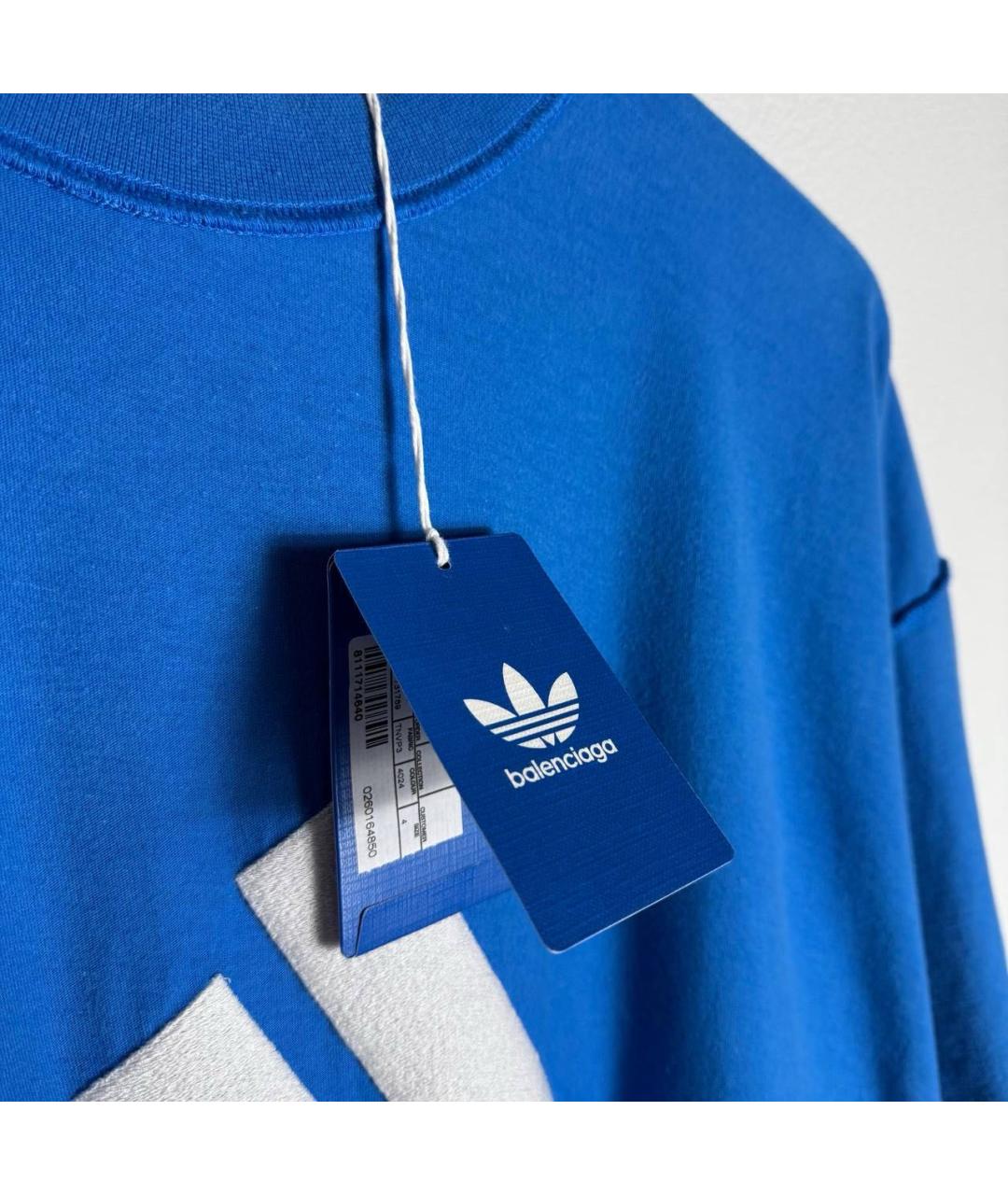 BALENCIAGA Синяя футболка, фото 5