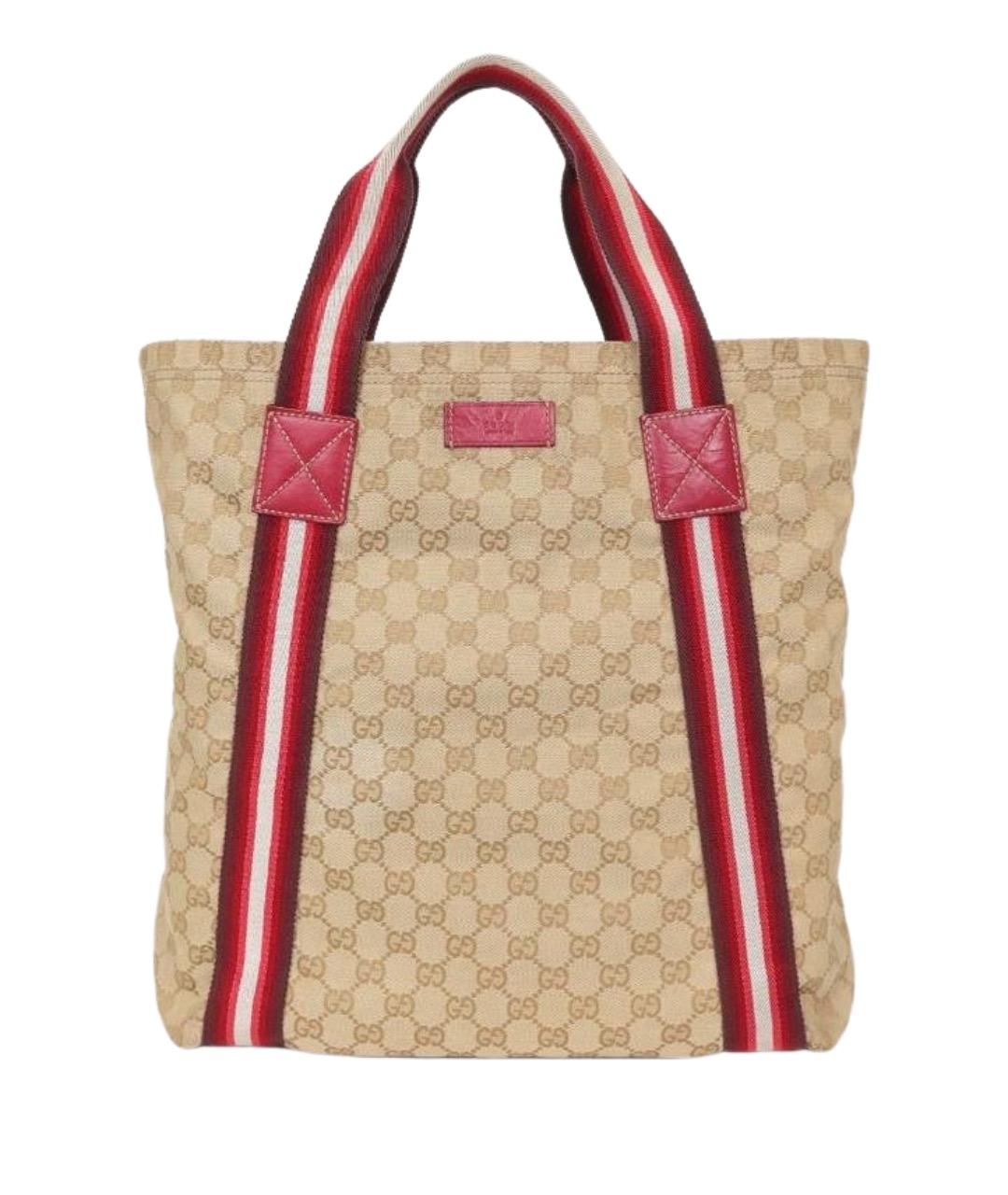 GUCCI Бежевая сумка тоут, фото 1