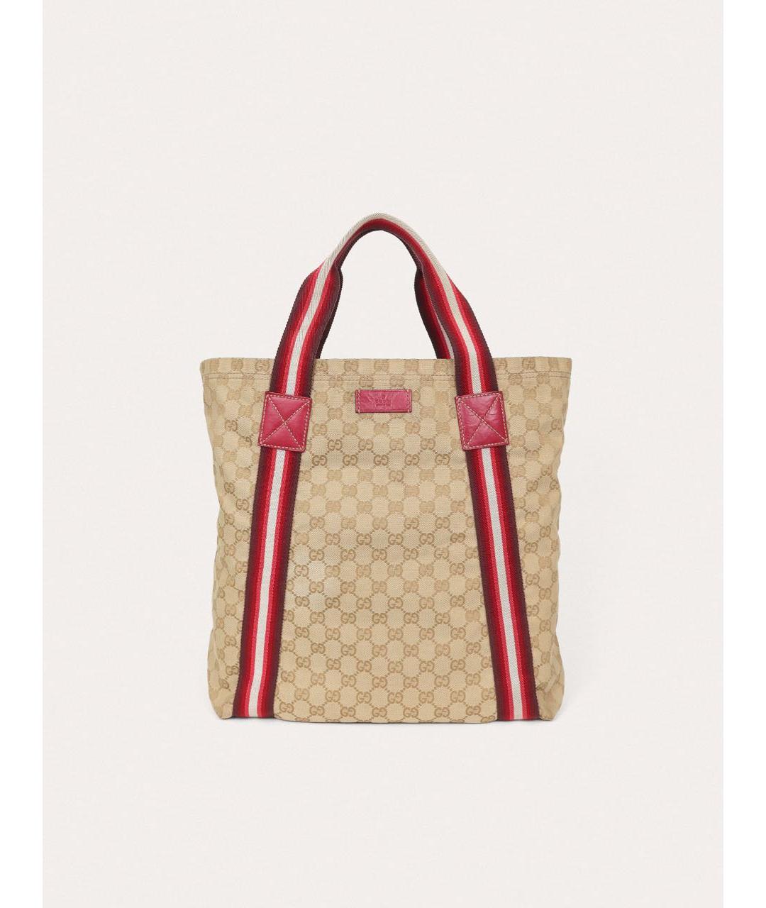 GUCCI Бежевая сумка тоут, фото 9