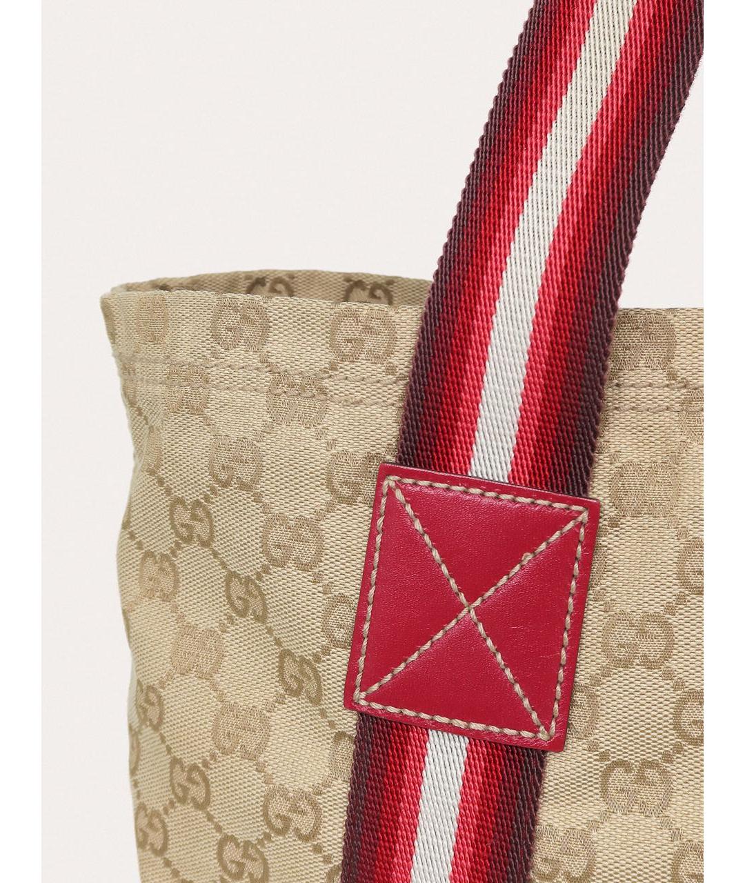 GUCCI Бежевая сумка тоут, фото 7