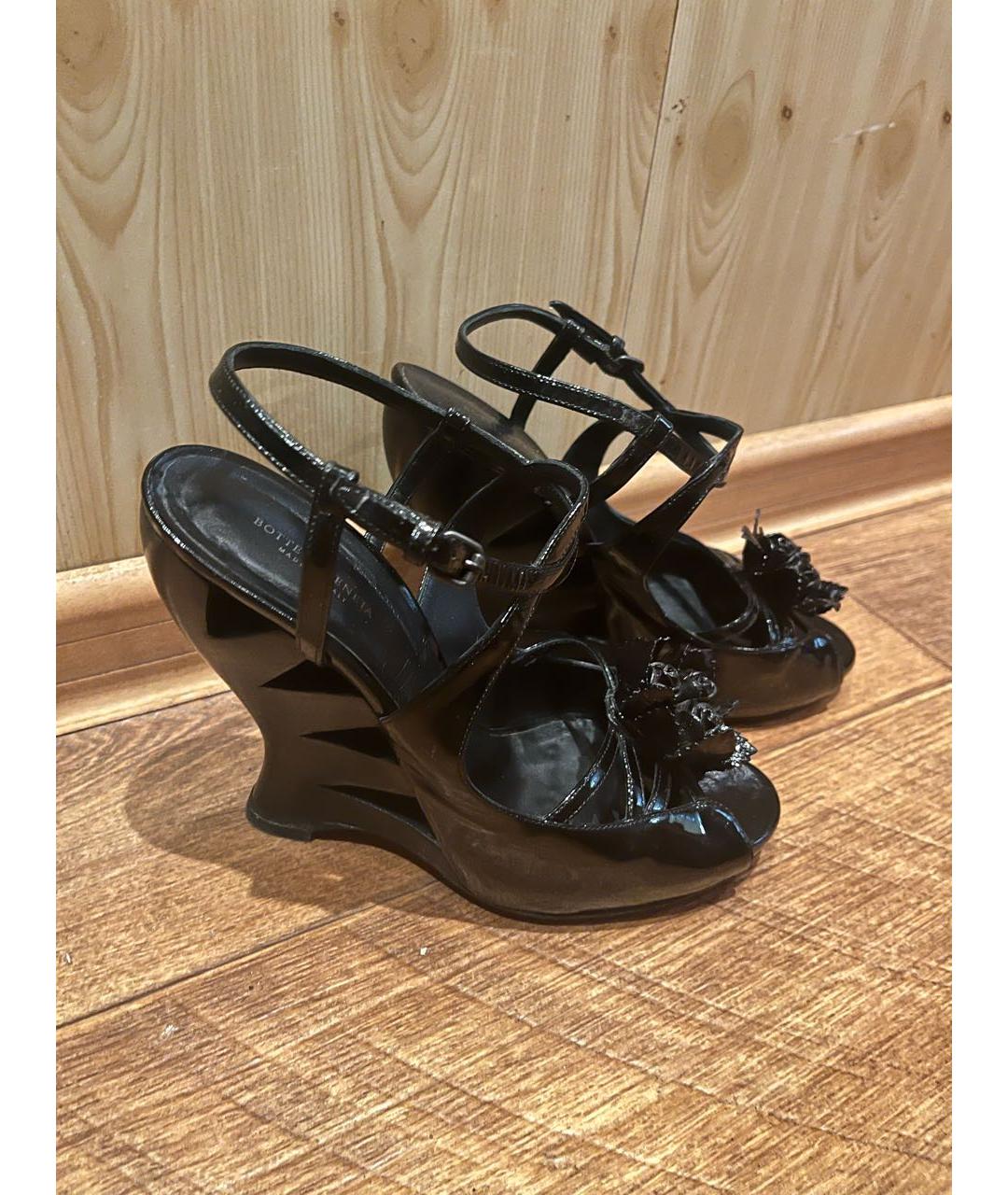 BOTTEGA VENETA Черные туфли из искусственной кожи, фото 2