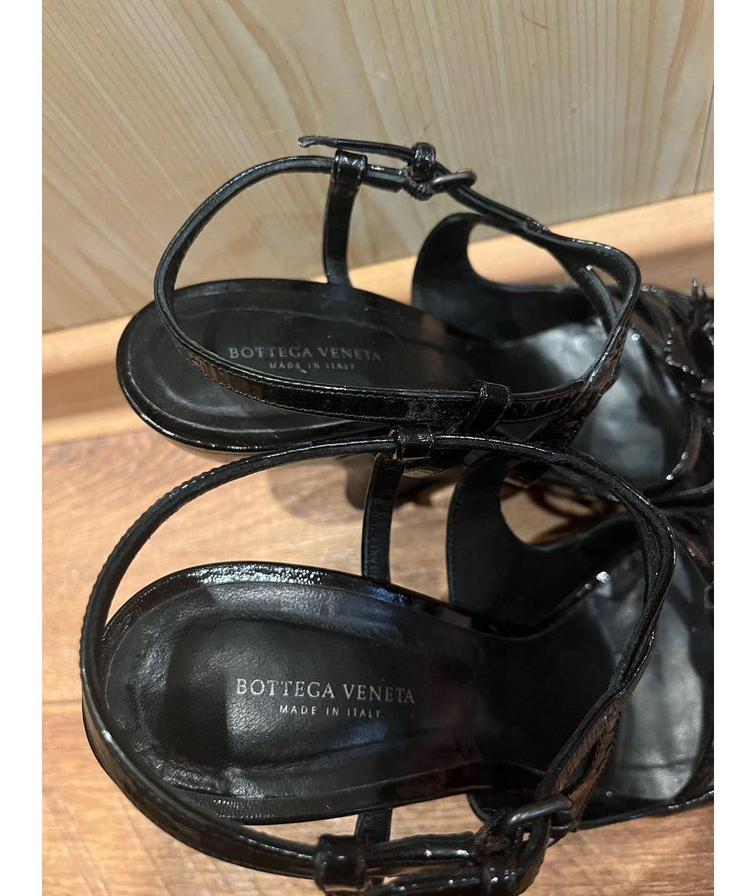 BOTTEGA VENETA Черные туфли из искусственной кожи, фото 4