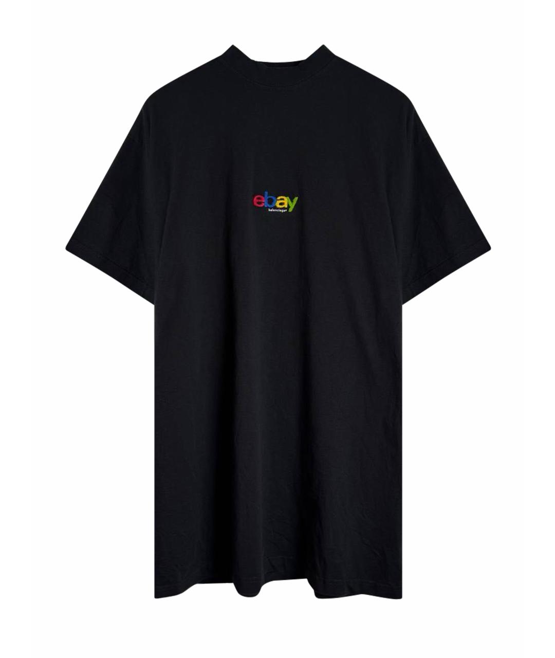 BALENCIAGA Черная футболка, фото 1