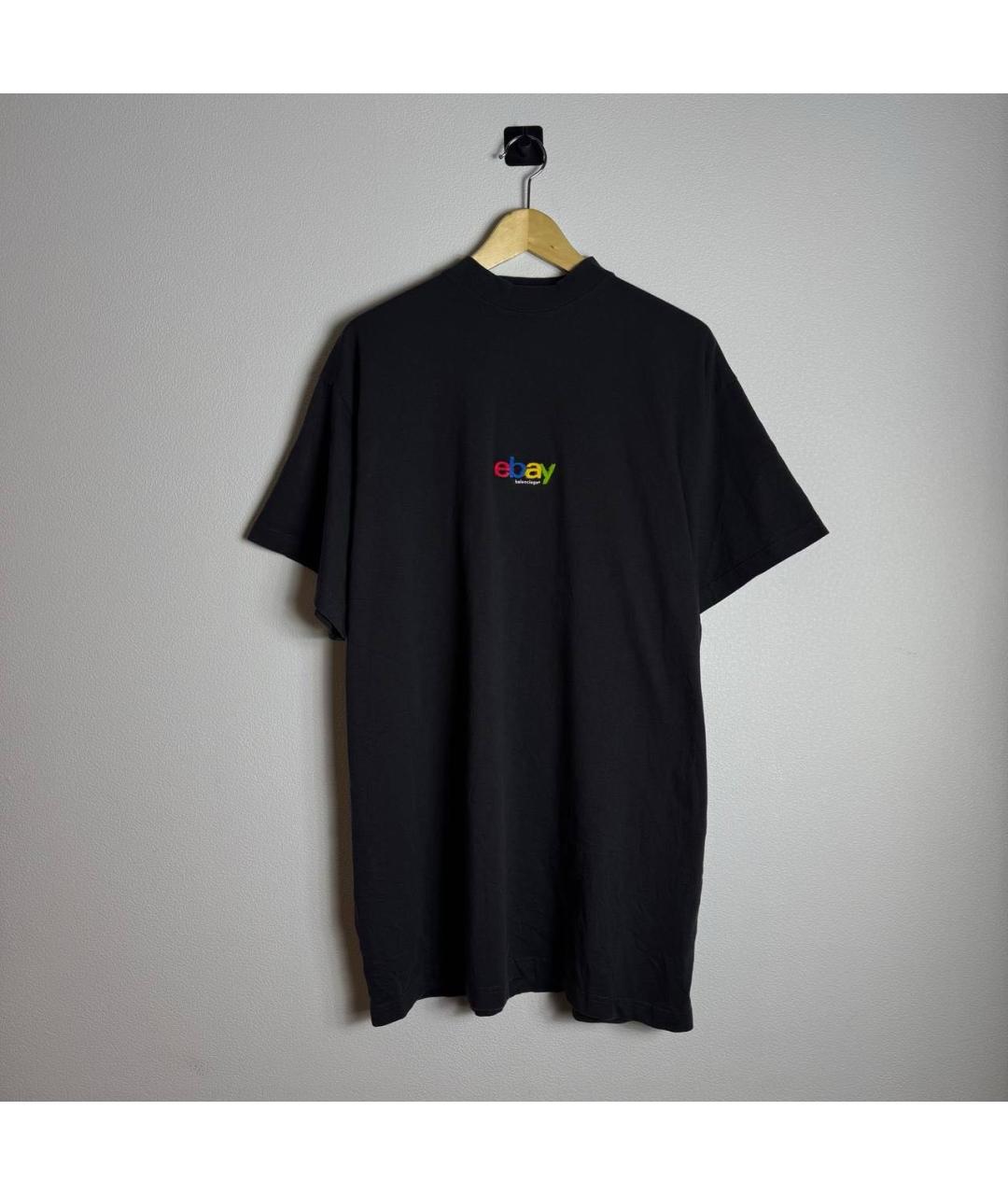 BALENCIAGA Черная футболка, фото 6