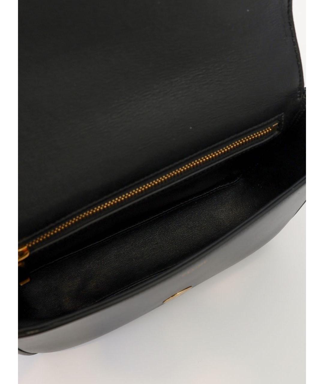 CELINE Черная кожаная сумка через плечо, фото 4