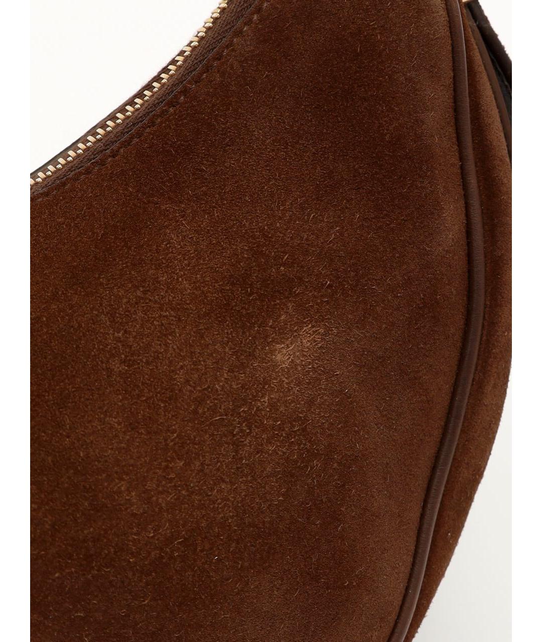 PRADA Коричневая замшевая сумка через плечо, фото 5