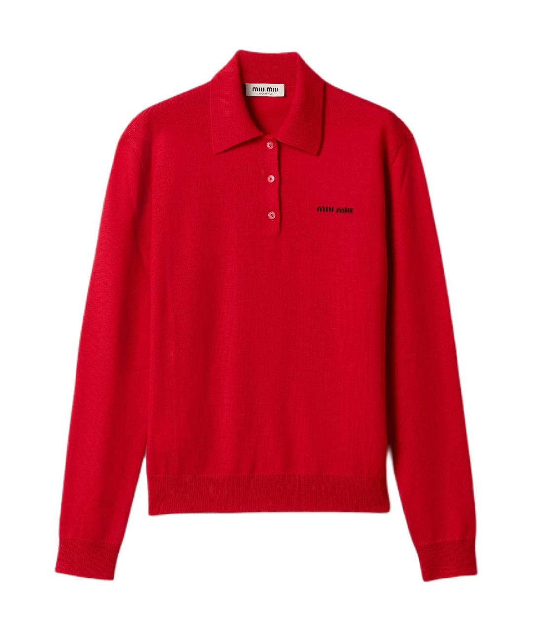 MIU MIU Красный джемпер / свитер, фото 1
