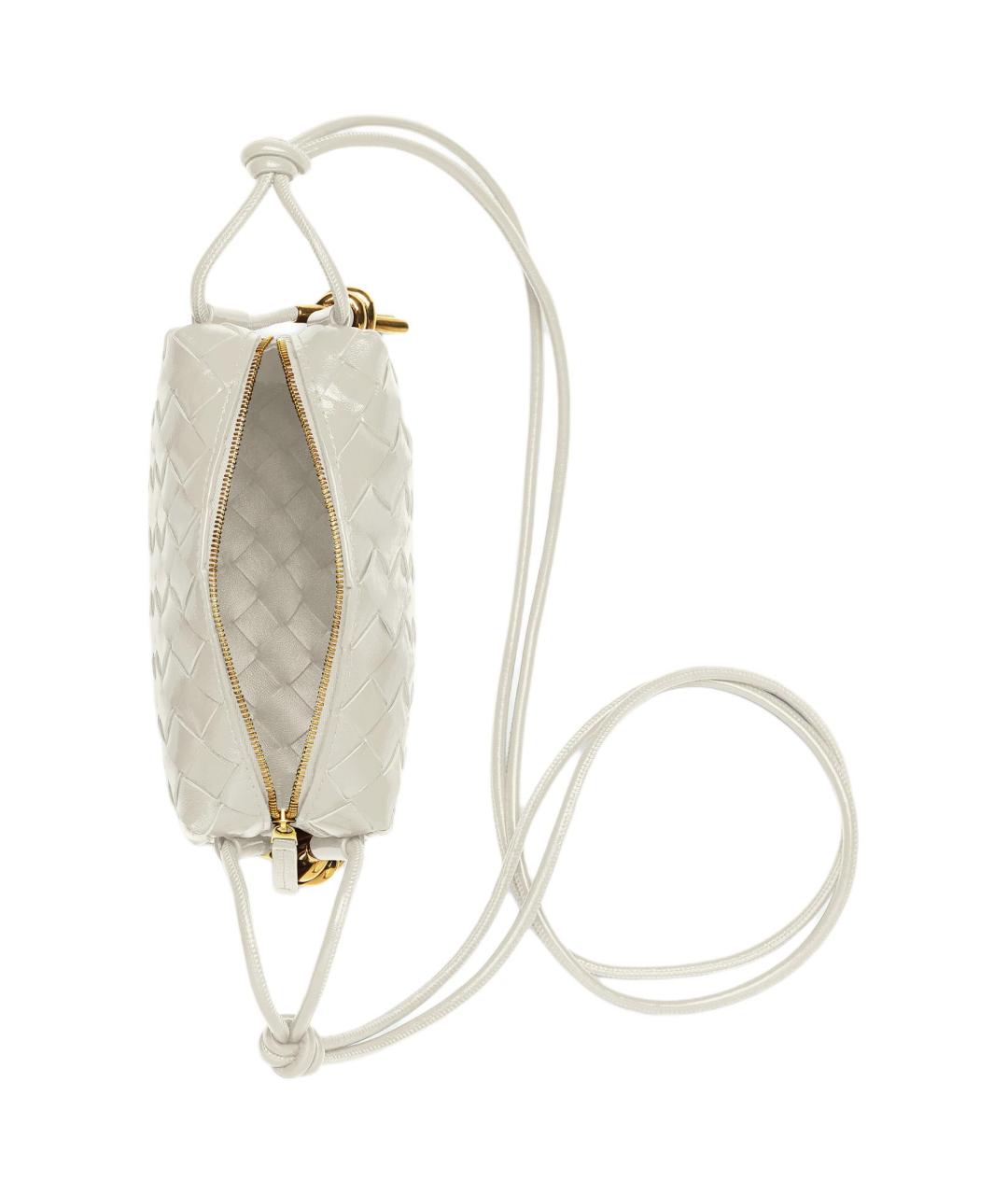 BOTTEGA VENETA Бежевая кожаная сумка через плечо, фото 4