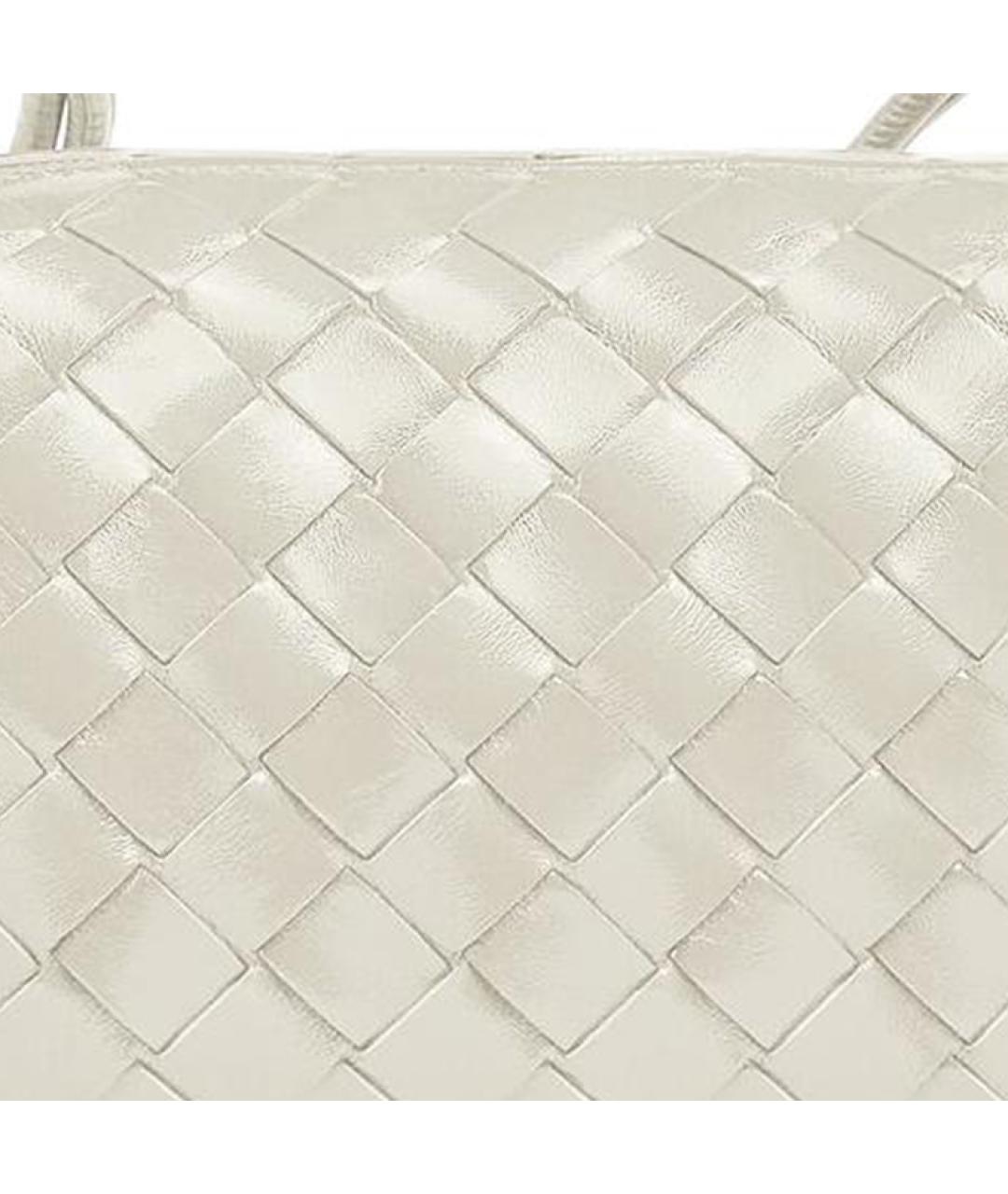 BOTTEGA VENETA Бежевая кожаная сумка через плечо, фото 5