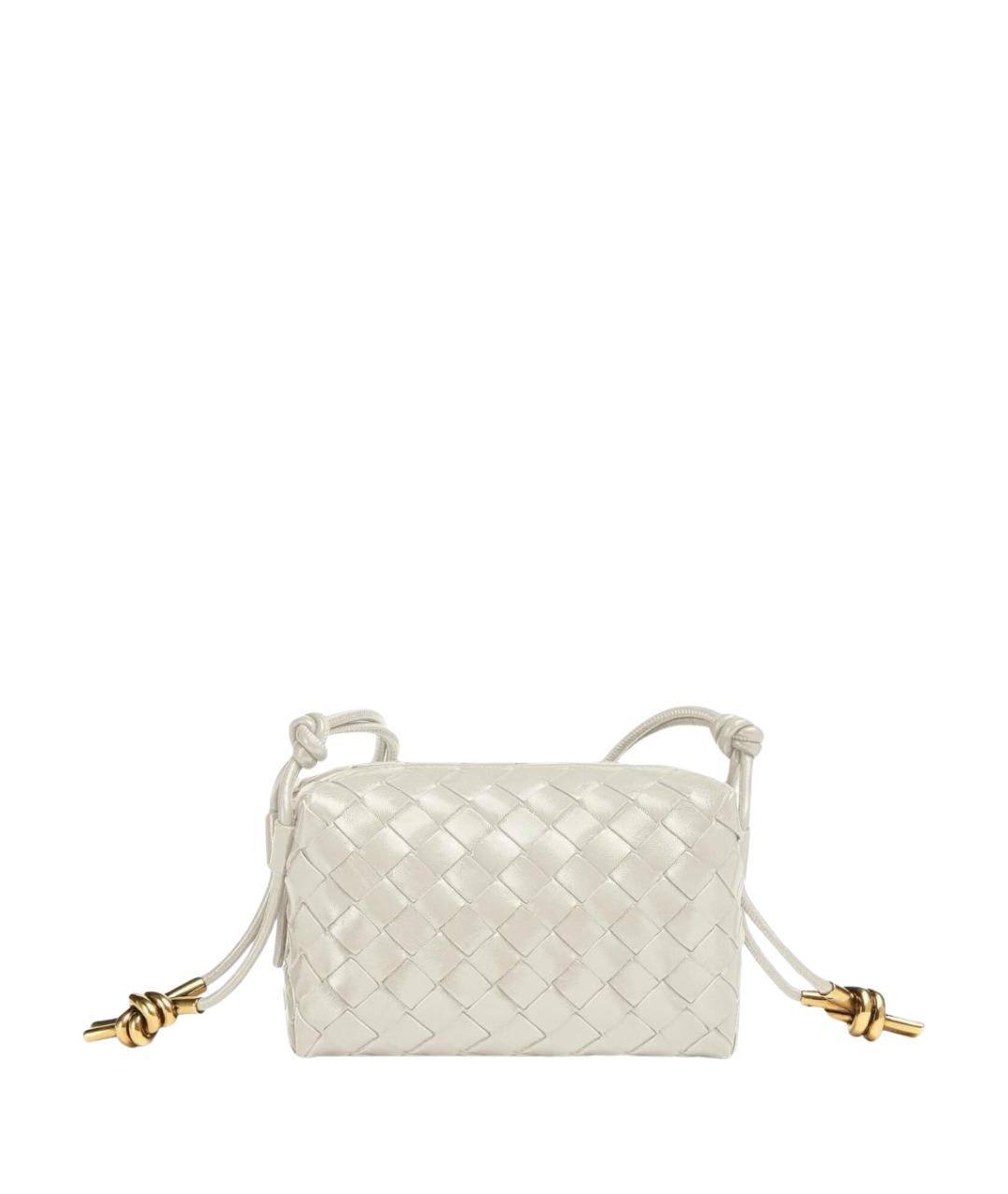 BOTTEGA VENETA Бежевая кожаная сумка через плечо, фото 1