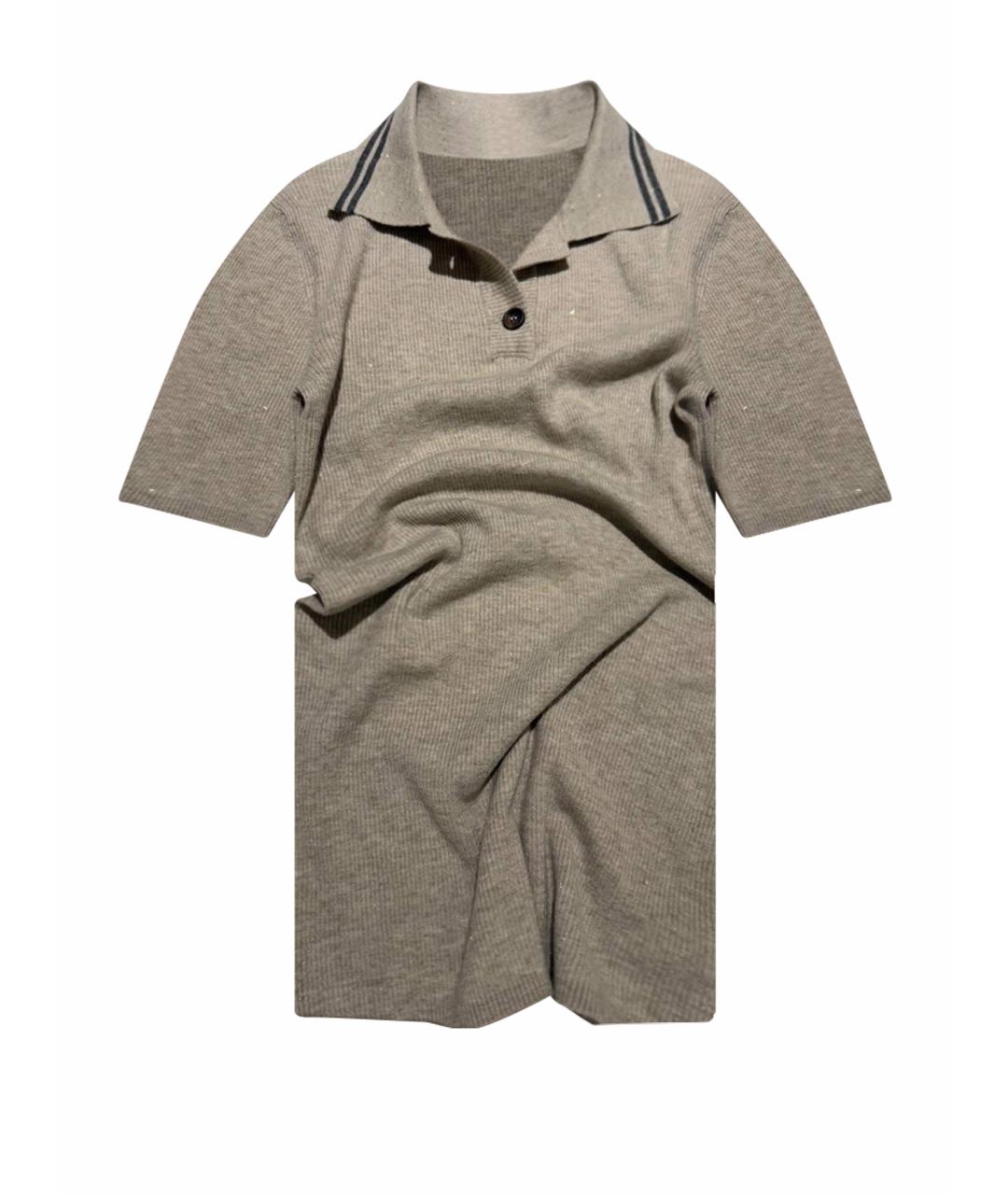 BRUNELLO CUCINELLI Бежевый кашемировый джемпер / свитер, фото 1