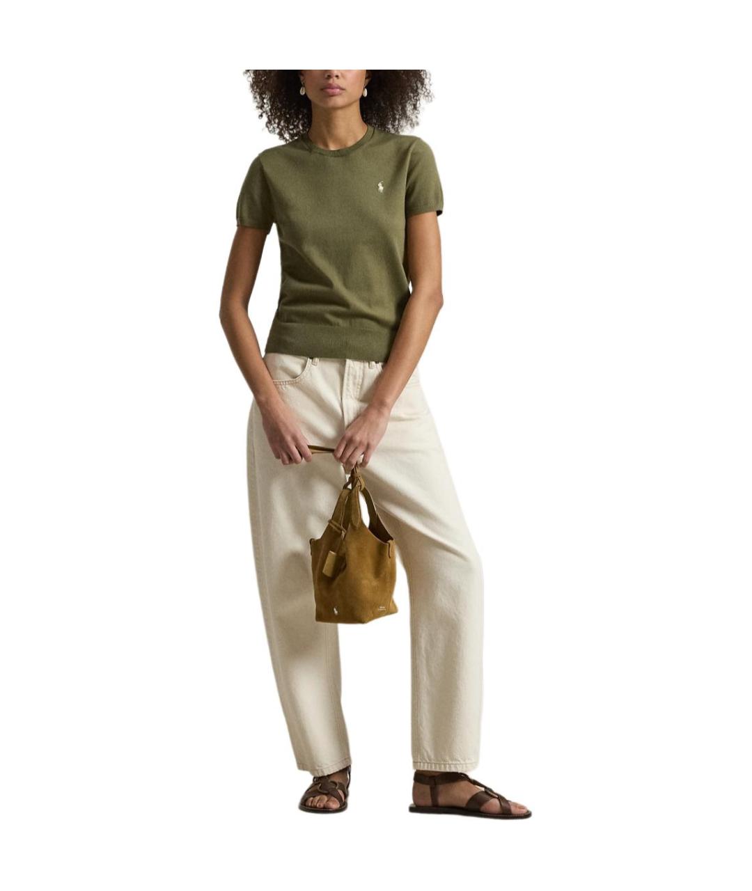 POLO RALPH LAUREN Зеленый джемпер / свитер, фото 4