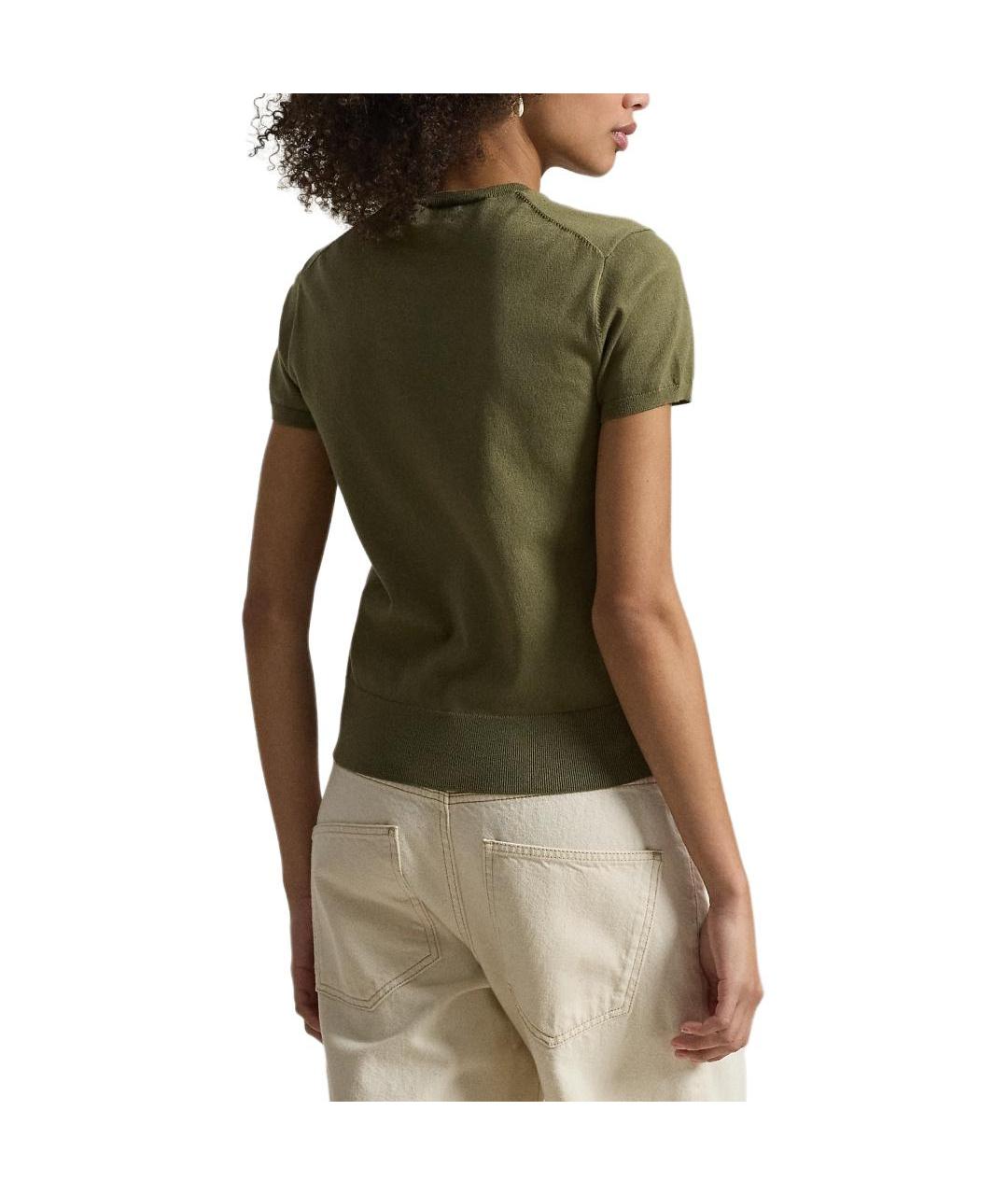 POLO RALPH LAUREN Зеленый джемпер / свитер, фото 3