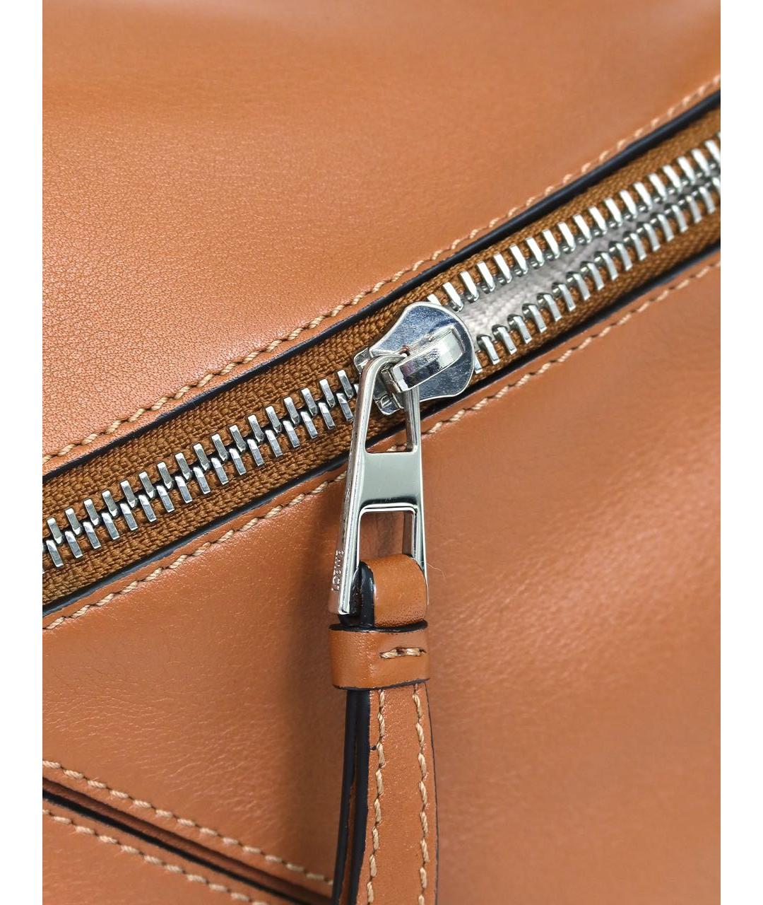 LOEWE Коричневая кожаная сумка через плечо, фото 5