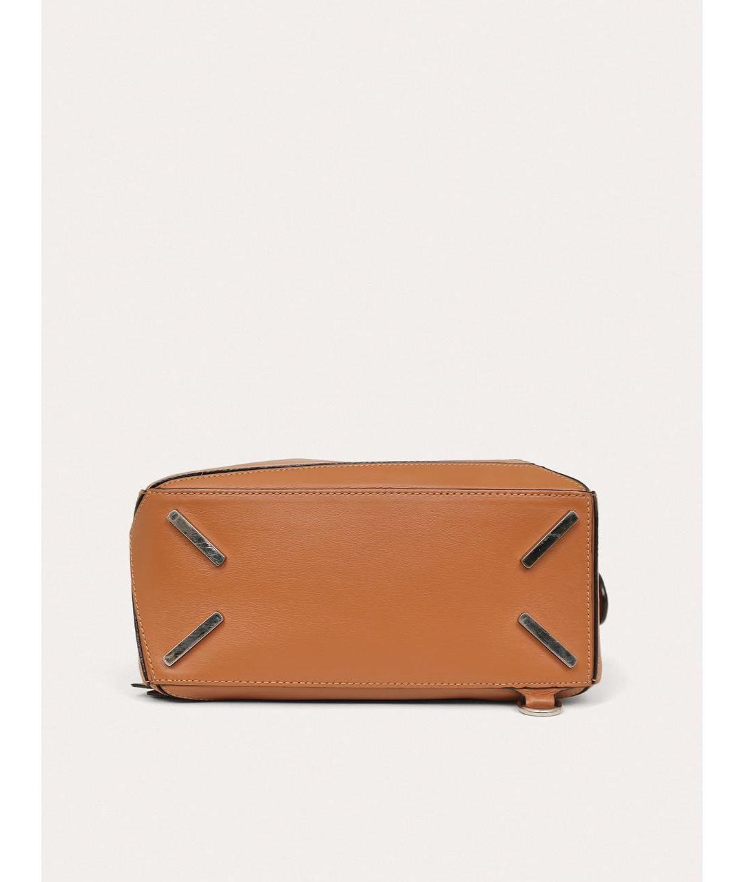 LOEWE Коричневая кожаная сумка через плечо, фото 4