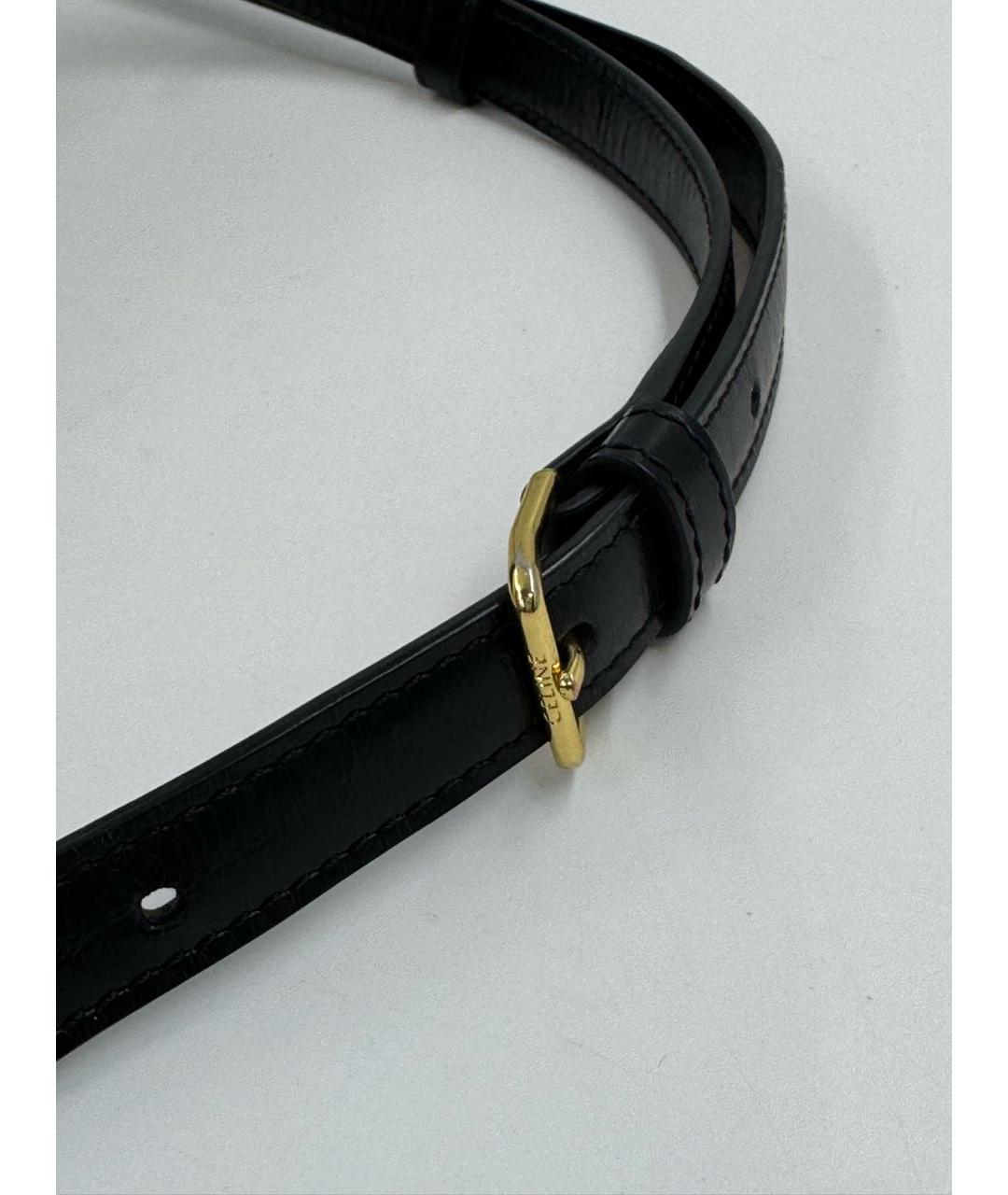 CELINE Черная кожаная сумка через плечо, фото 8