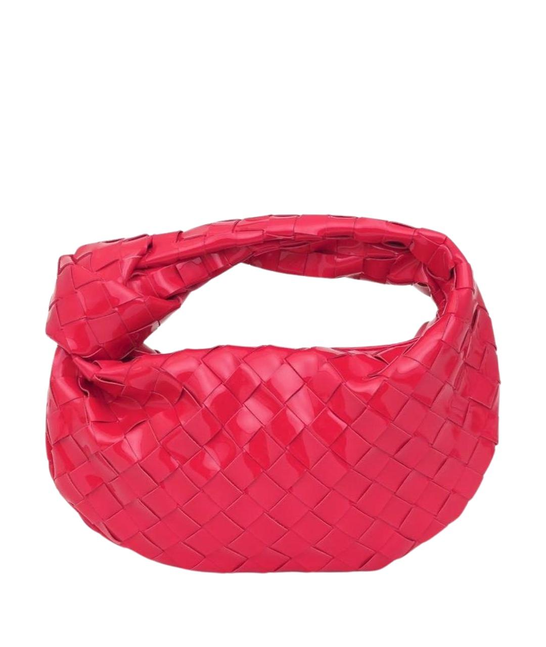 BOTTEGA VENETA Розовая сумка с короткими ручками из лакированной кожи, фото 1