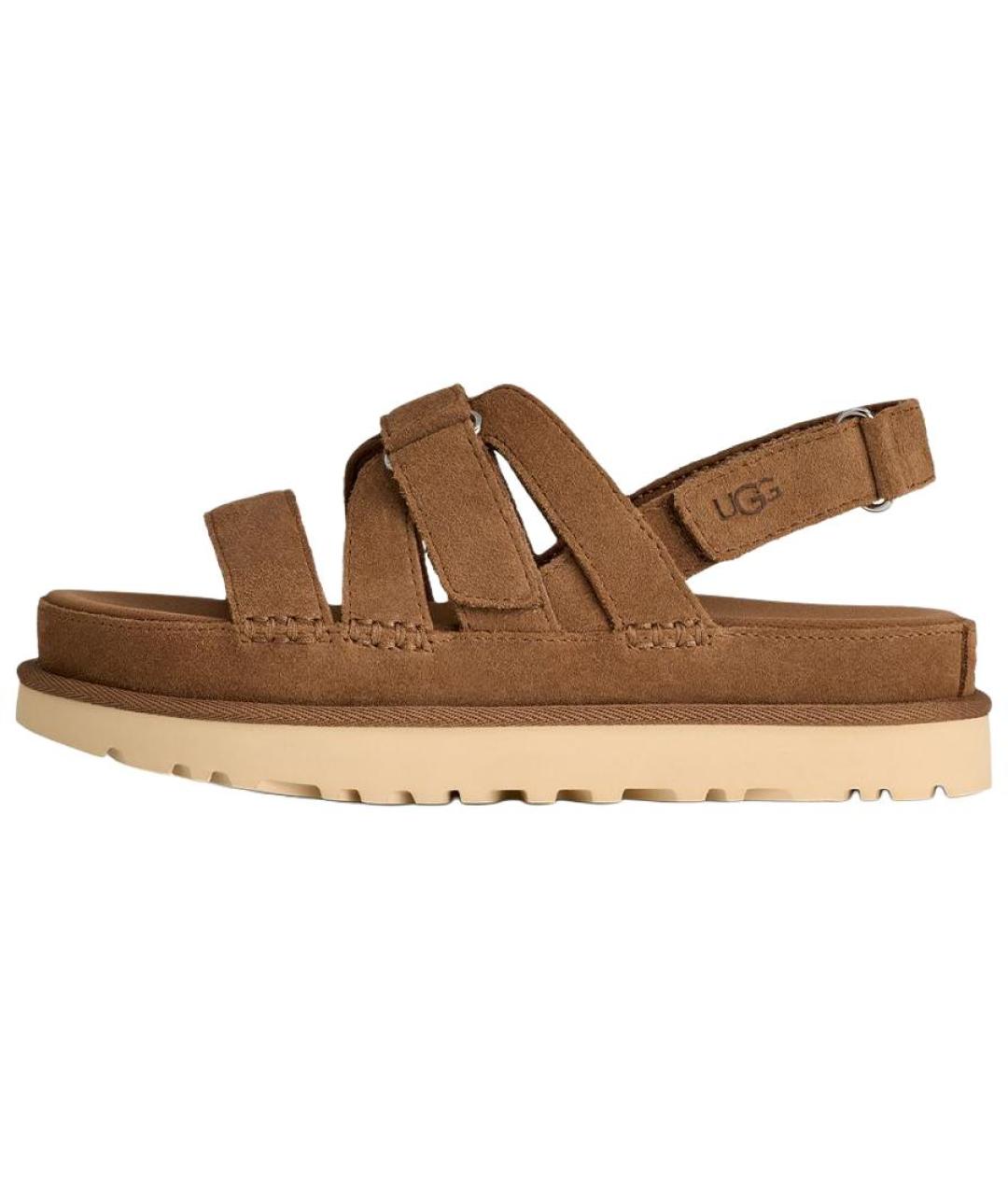 UGG Коричневые замшевые сандалии, фото 8