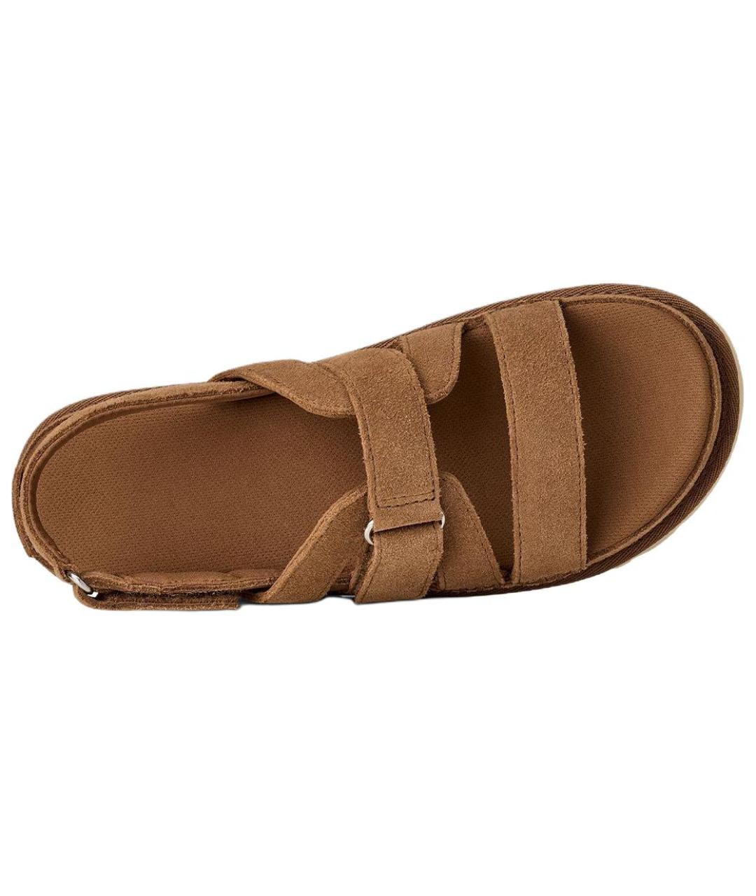 UGG Коричневые замшевые сандалии, фото 5