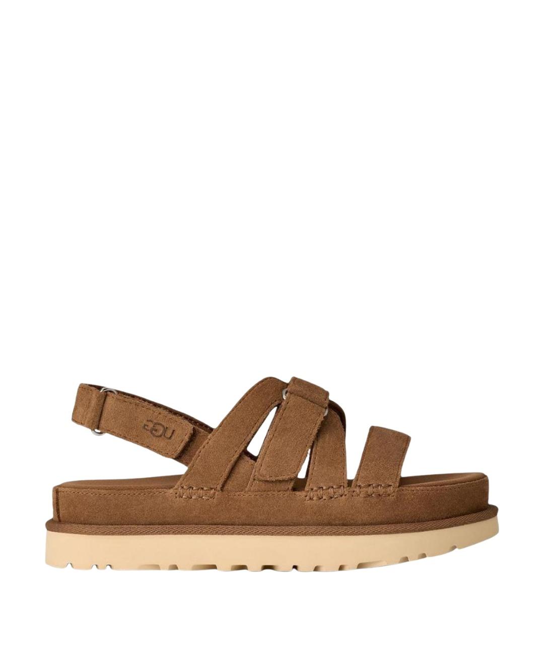 UGG Коричневые замшевые сандалии, фото 1