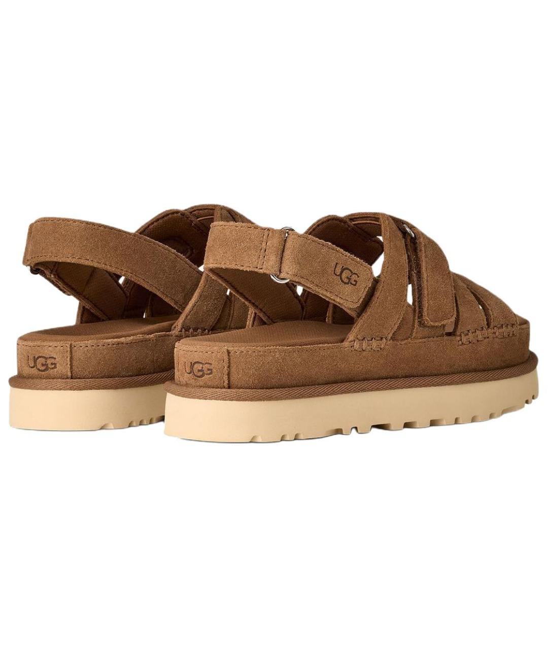 UGG Коричневые замшевые сандалии, фото 4