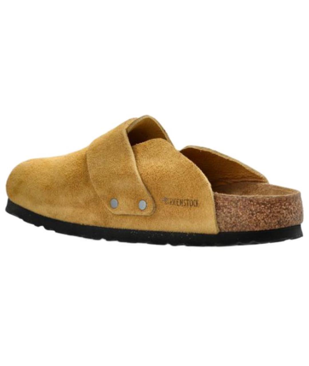 BIRKENSTOCK Коричневые замшевые сабо, фото 3