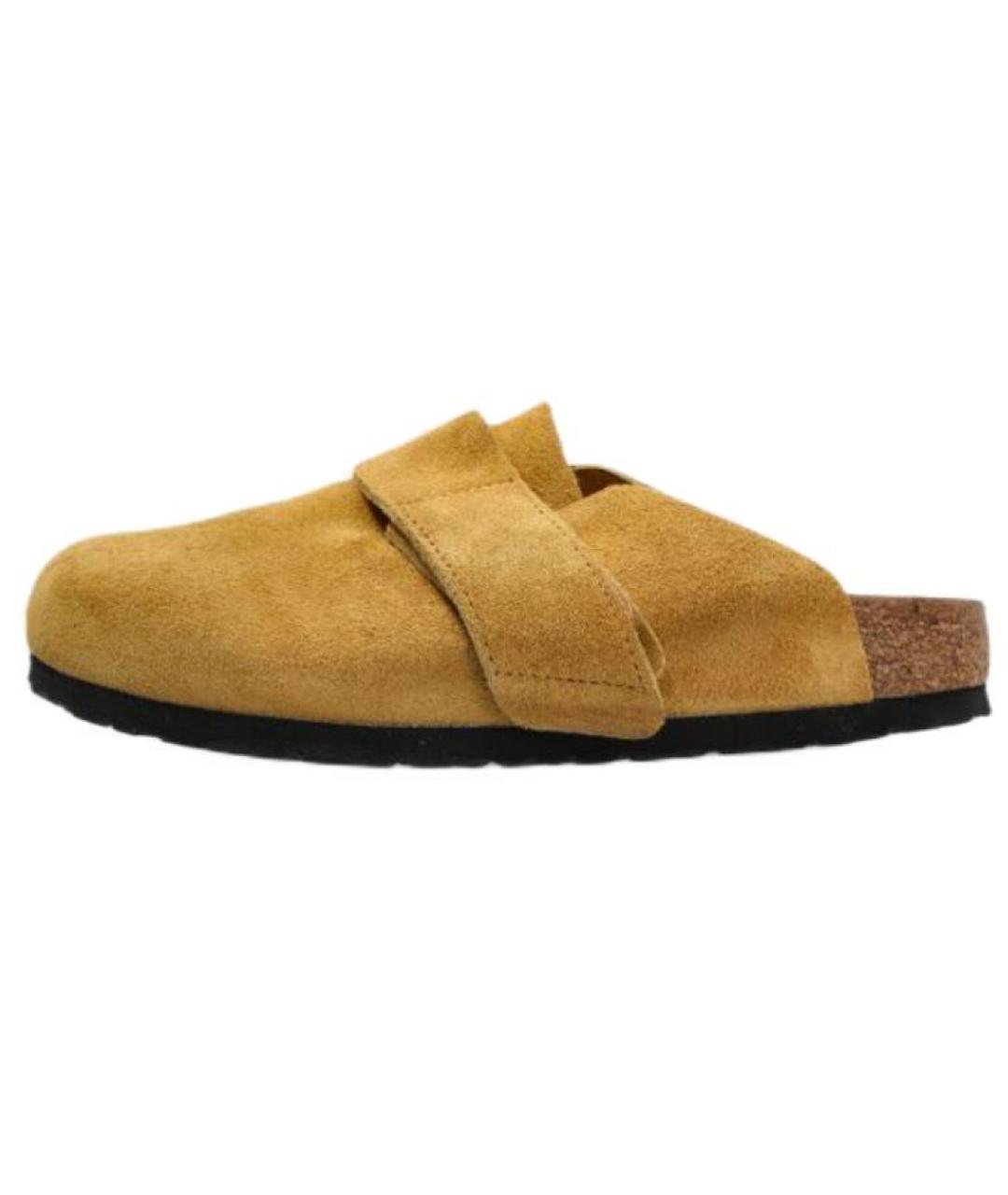 BIRKENSTOCK Коричневые замшевые сабо, фото 2