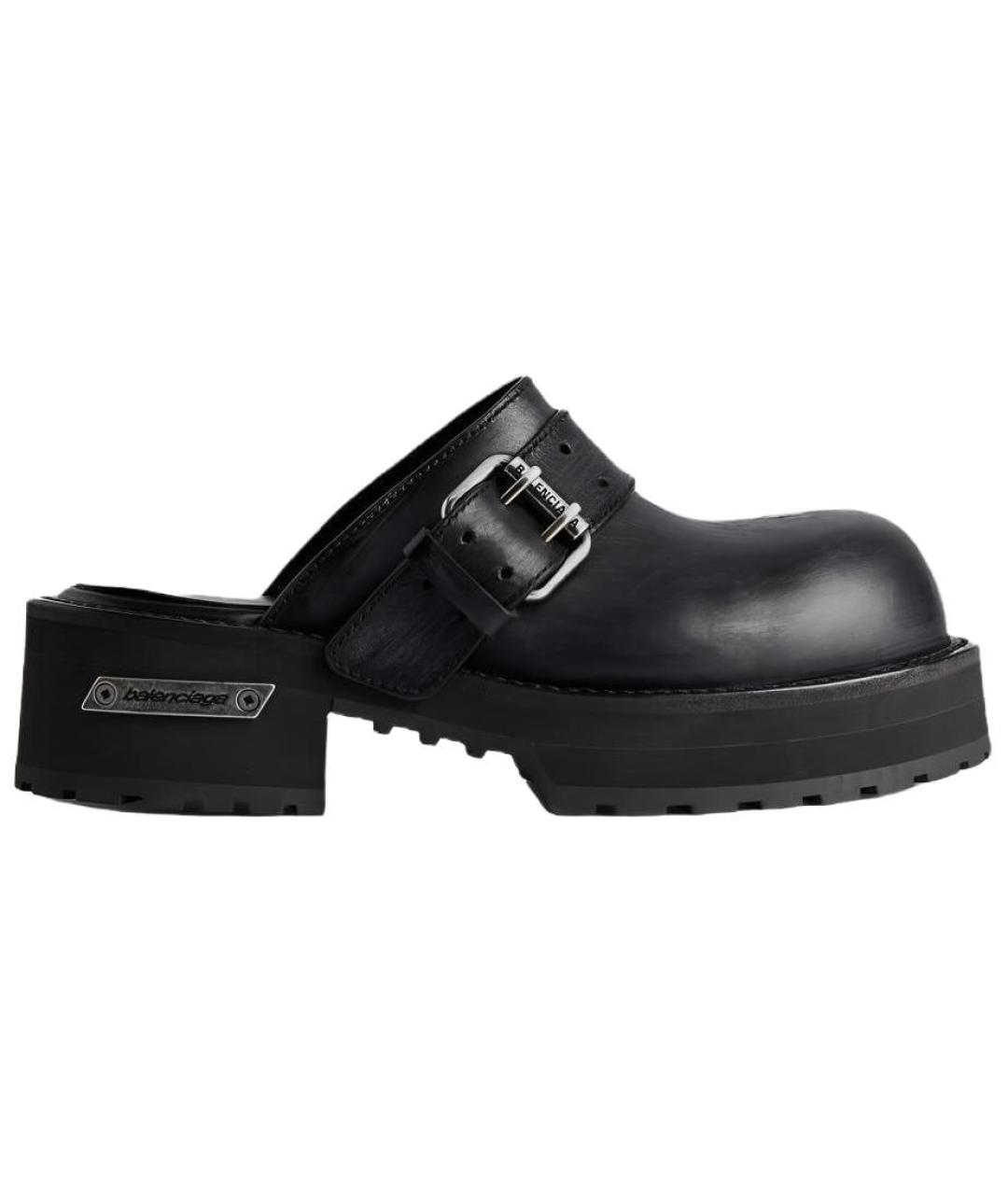 BALENCIAGA Черные мюли, фото 1