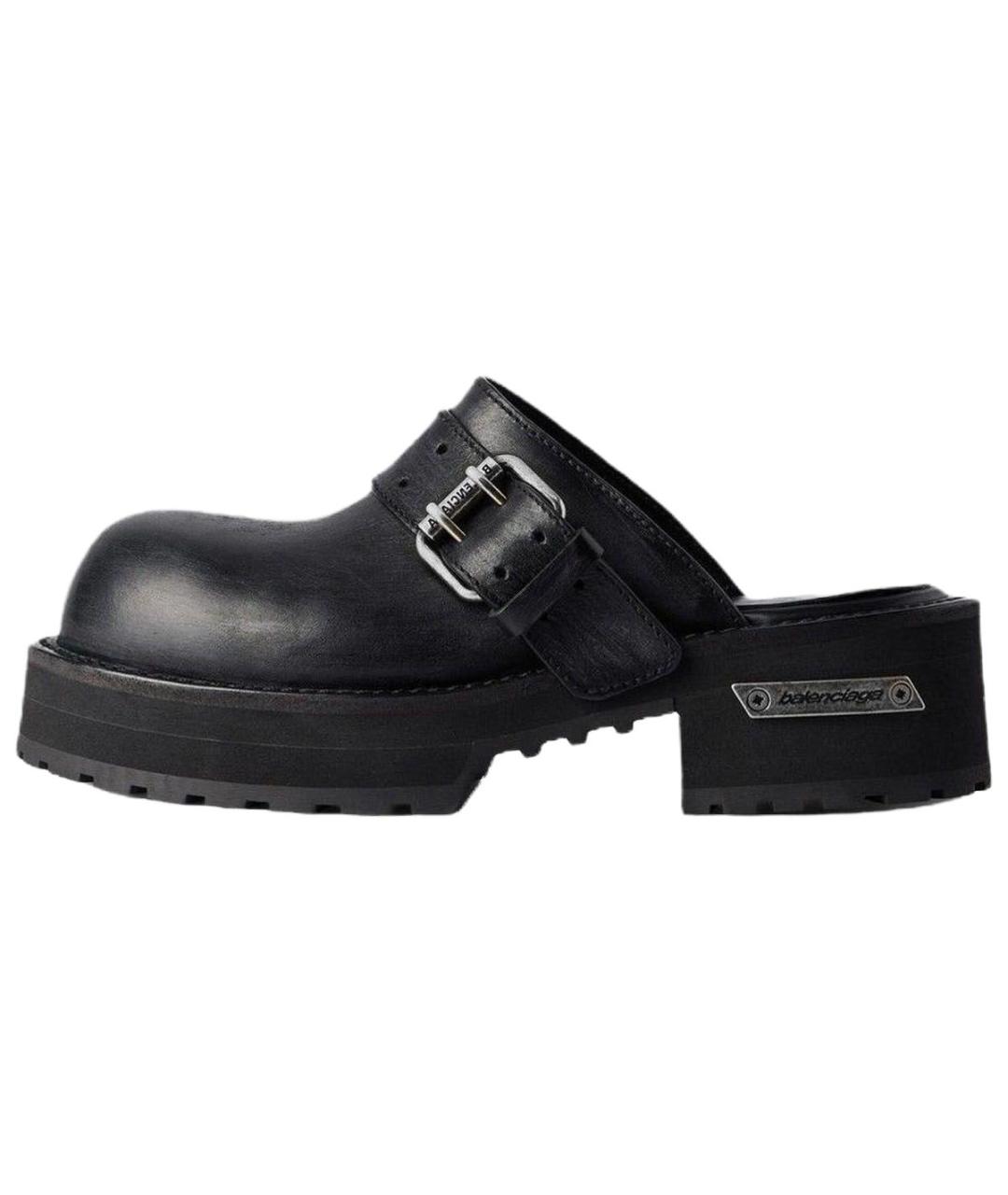 BALENCIAGA Черные мюли, фото 2