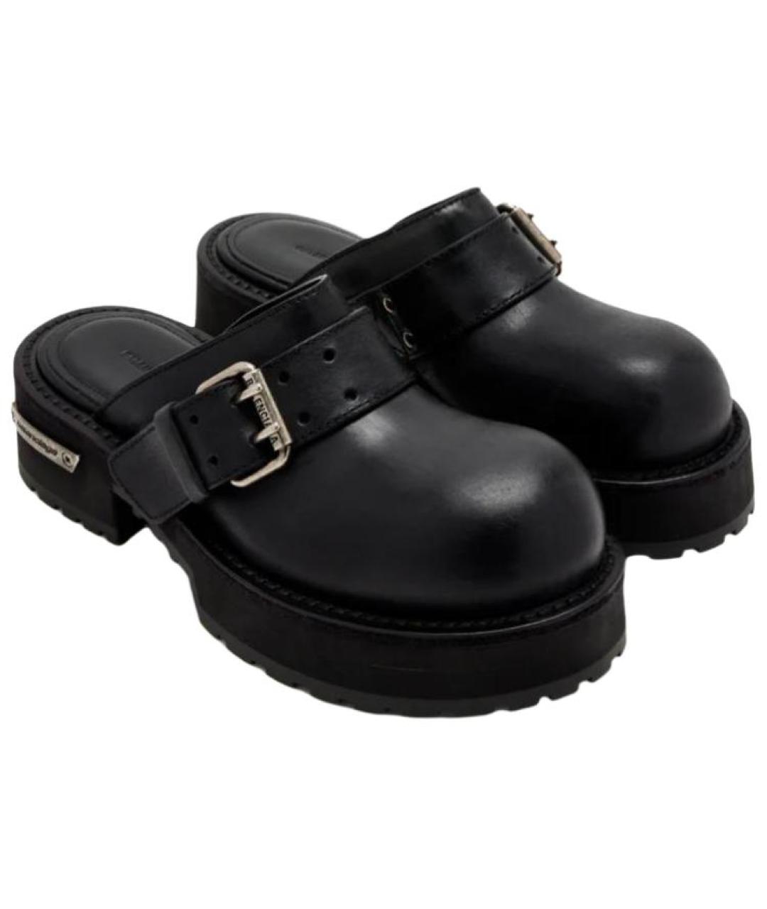 BALENCIAGA Черные мюли, фото 5