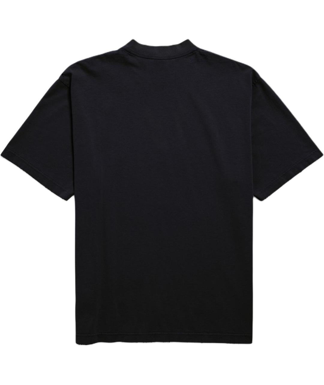 BALENCIAGA Черная футболка, фото 2