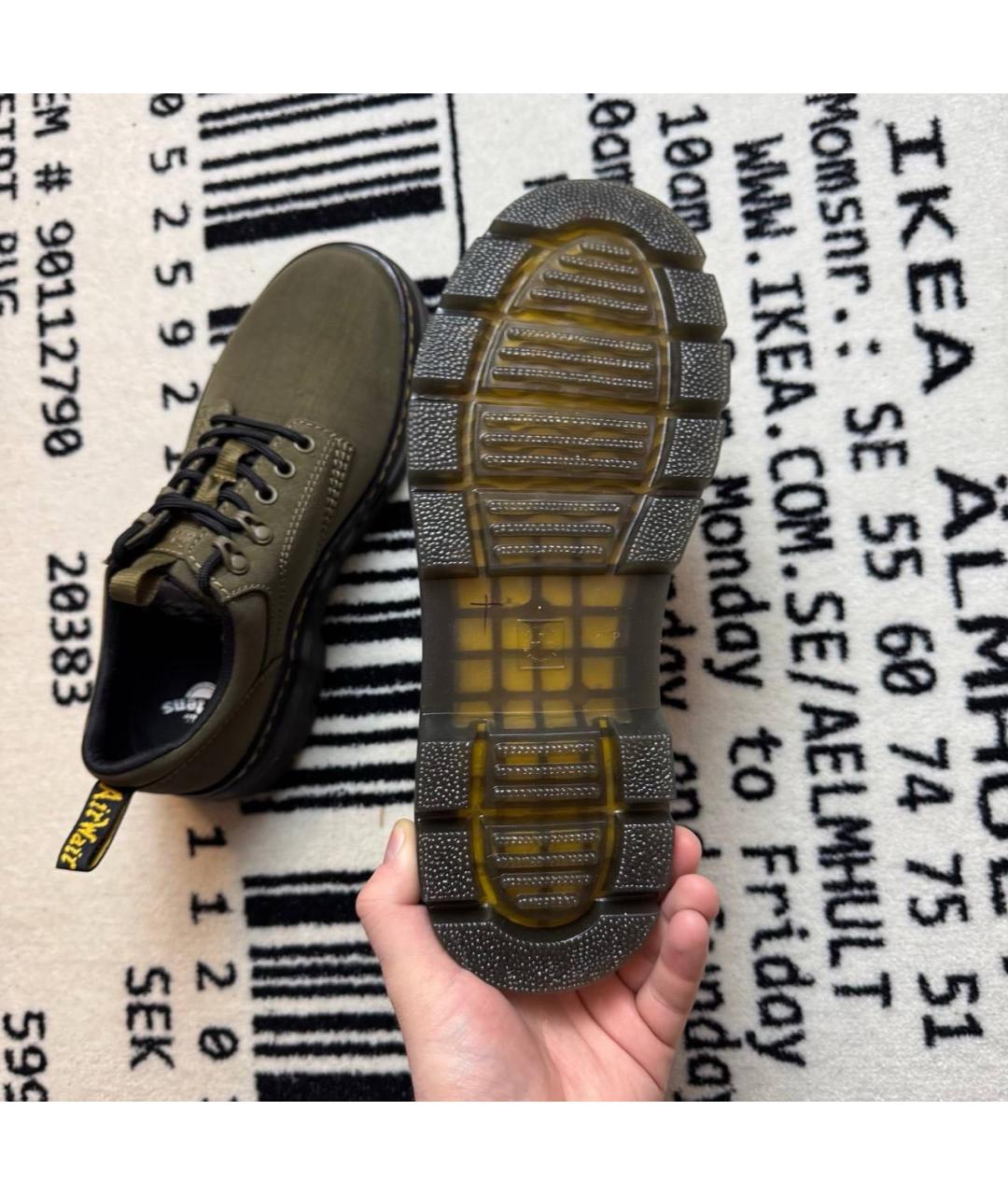 DR. MARTENS Хаки низкие ботинки, фото 5