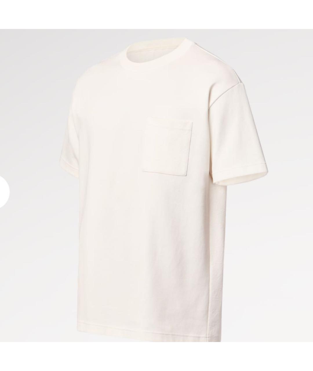 LOUIS VUITTON Белая хлопковая футболка, фото 3