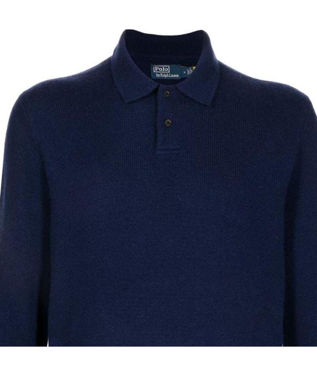 POLO RALPH LAUREN Синий кашемировый джемпер / свитер, фото 5