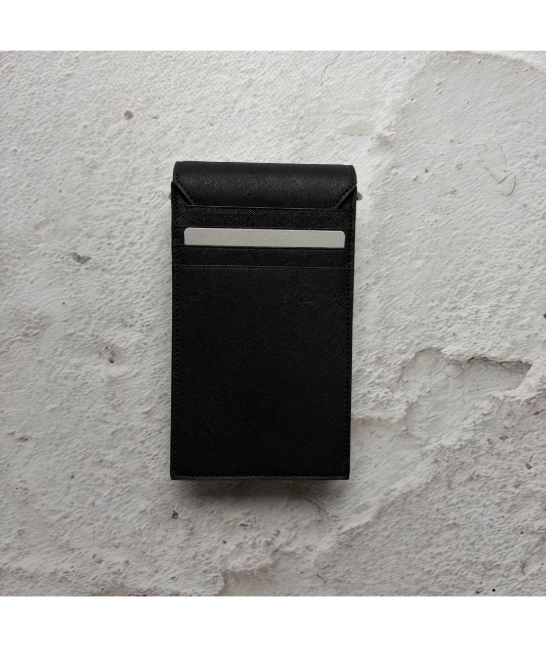 VIVIENNE WESTWOOD Черная кожаная сумка через плечо, фото 2